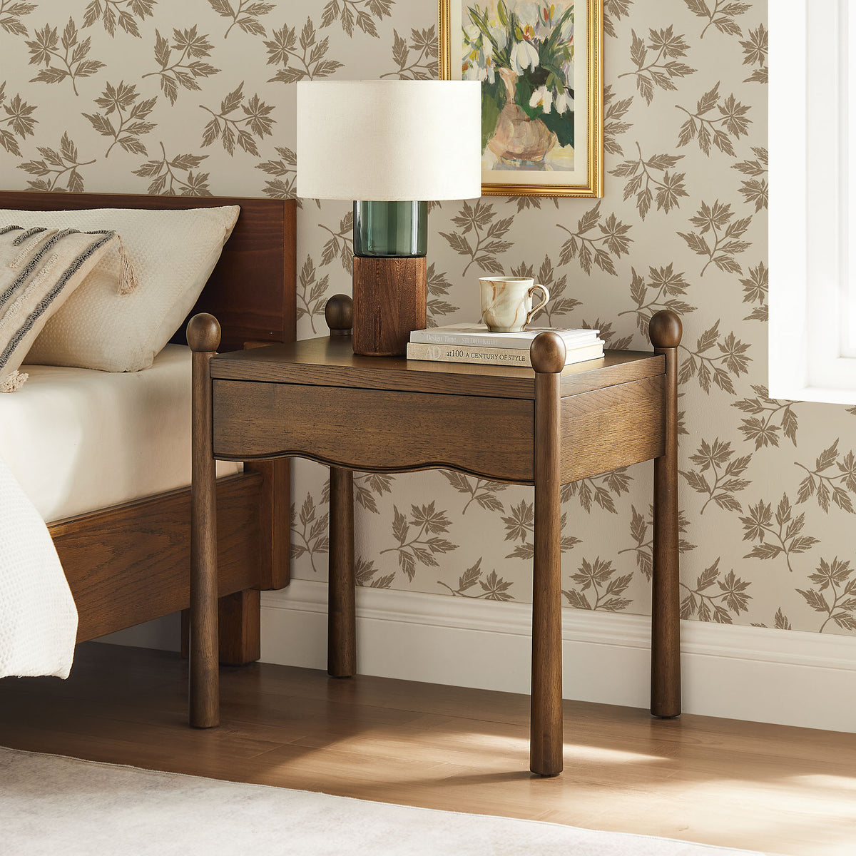 Darcy Wood Nightstand or Side Table