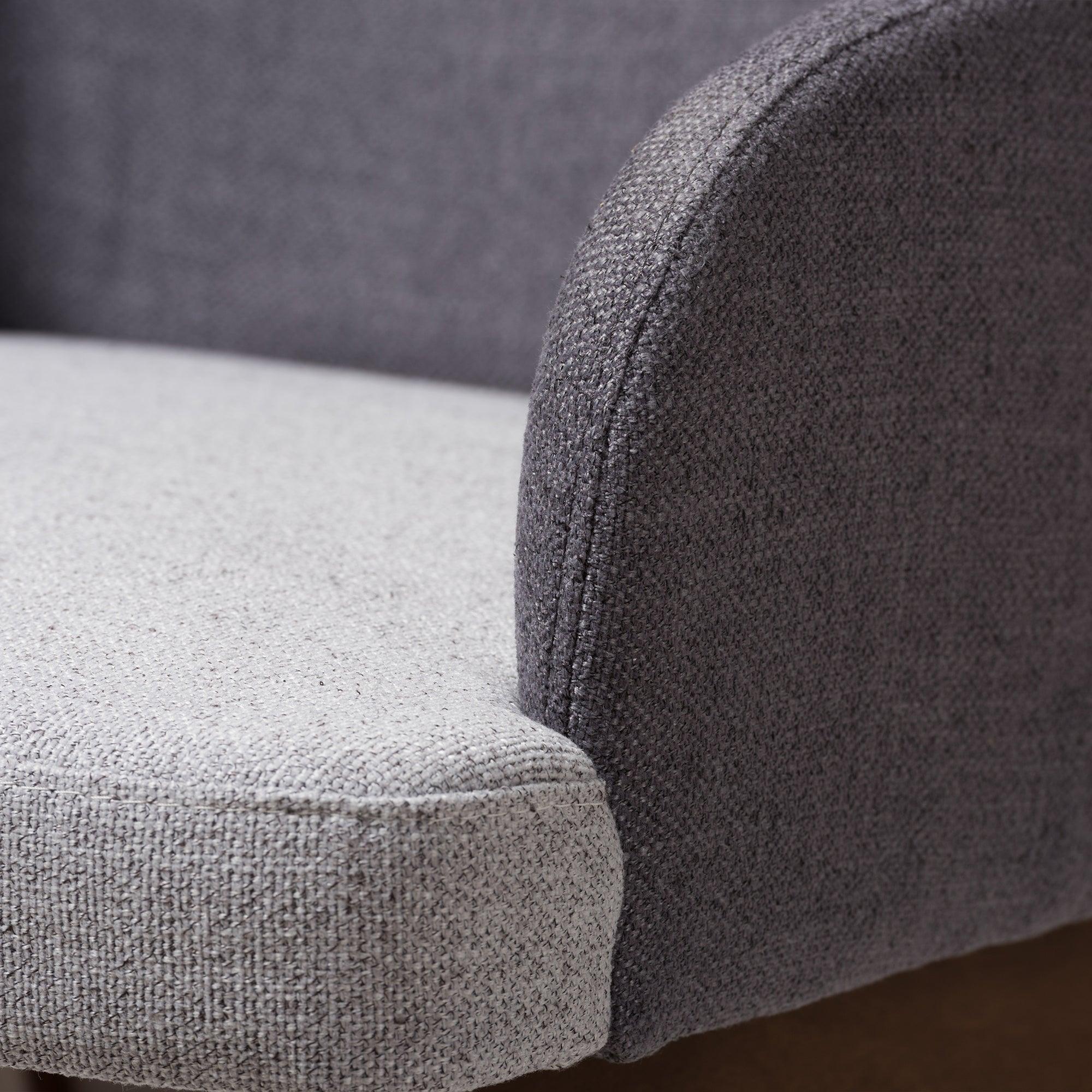 Monte Mid-Century Modern Two-Tone Fabric Armchair (Set of 2)