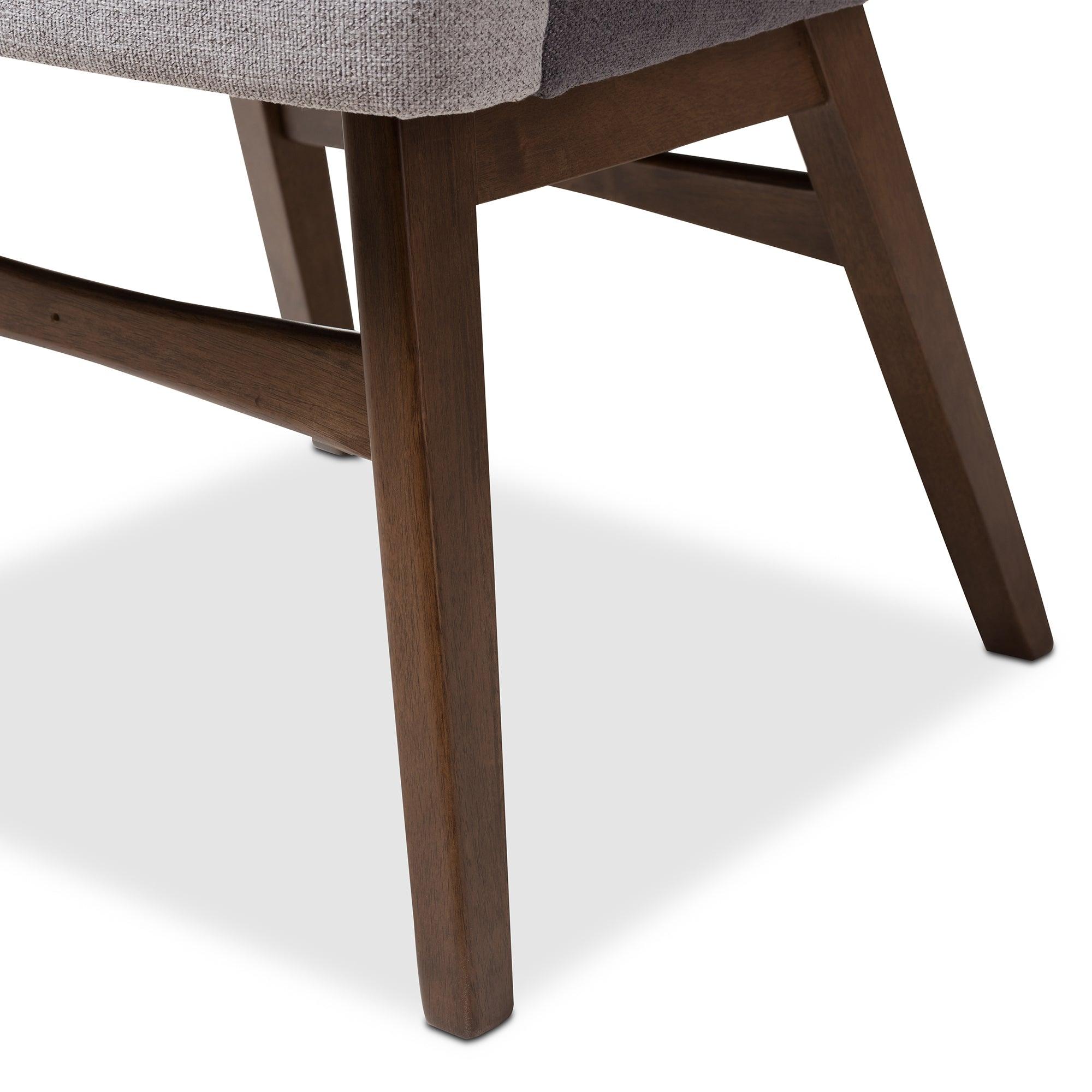 Monte Mid-Century Modern Two-Tone Fabric Armchair (Set of 2)