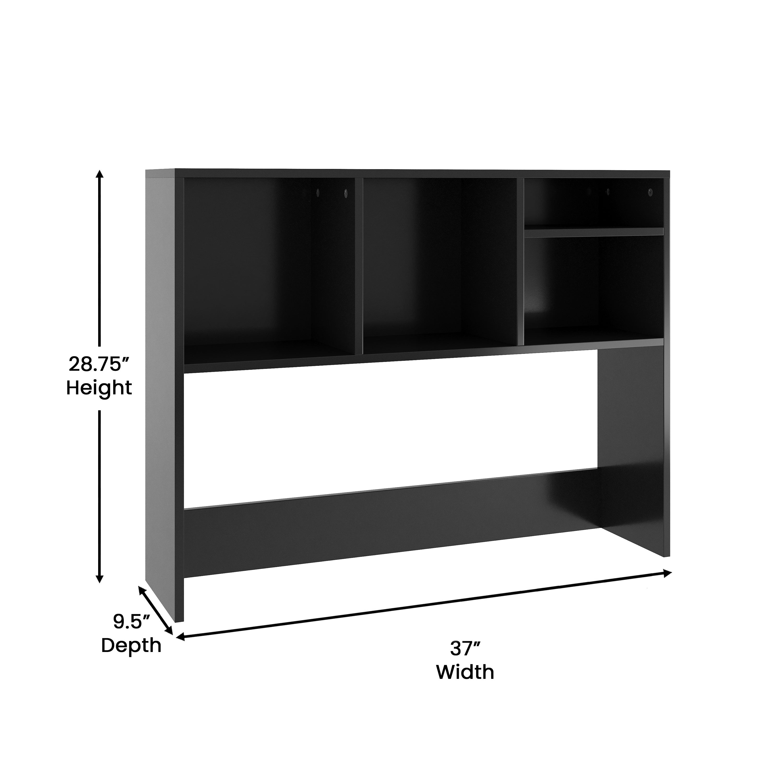 Lotus Desktop Bookshelf Storage Organizer with Multiple Cubbies
