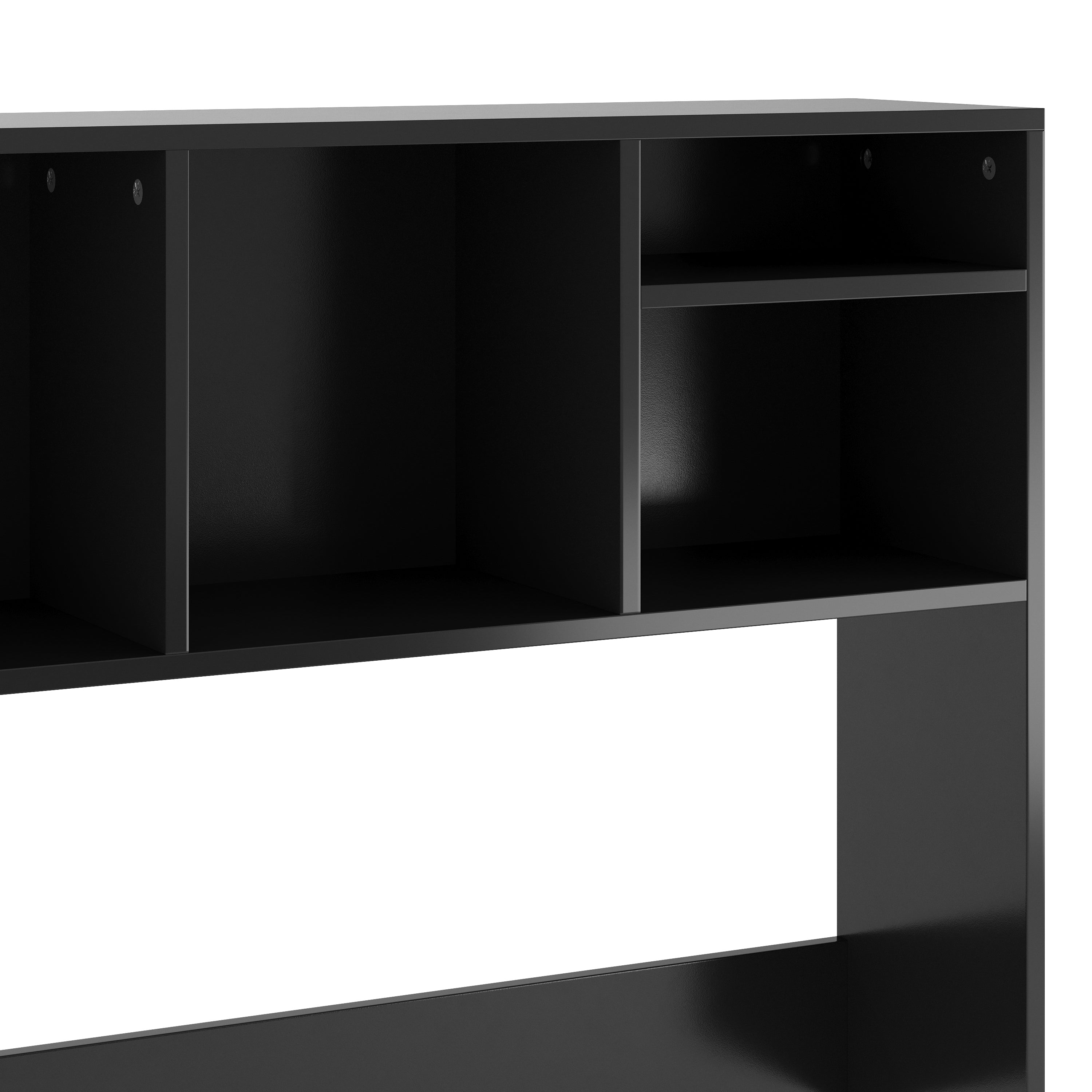 Lotus Desktop Bookshelf Storage Organizer with Multiple Cubbies