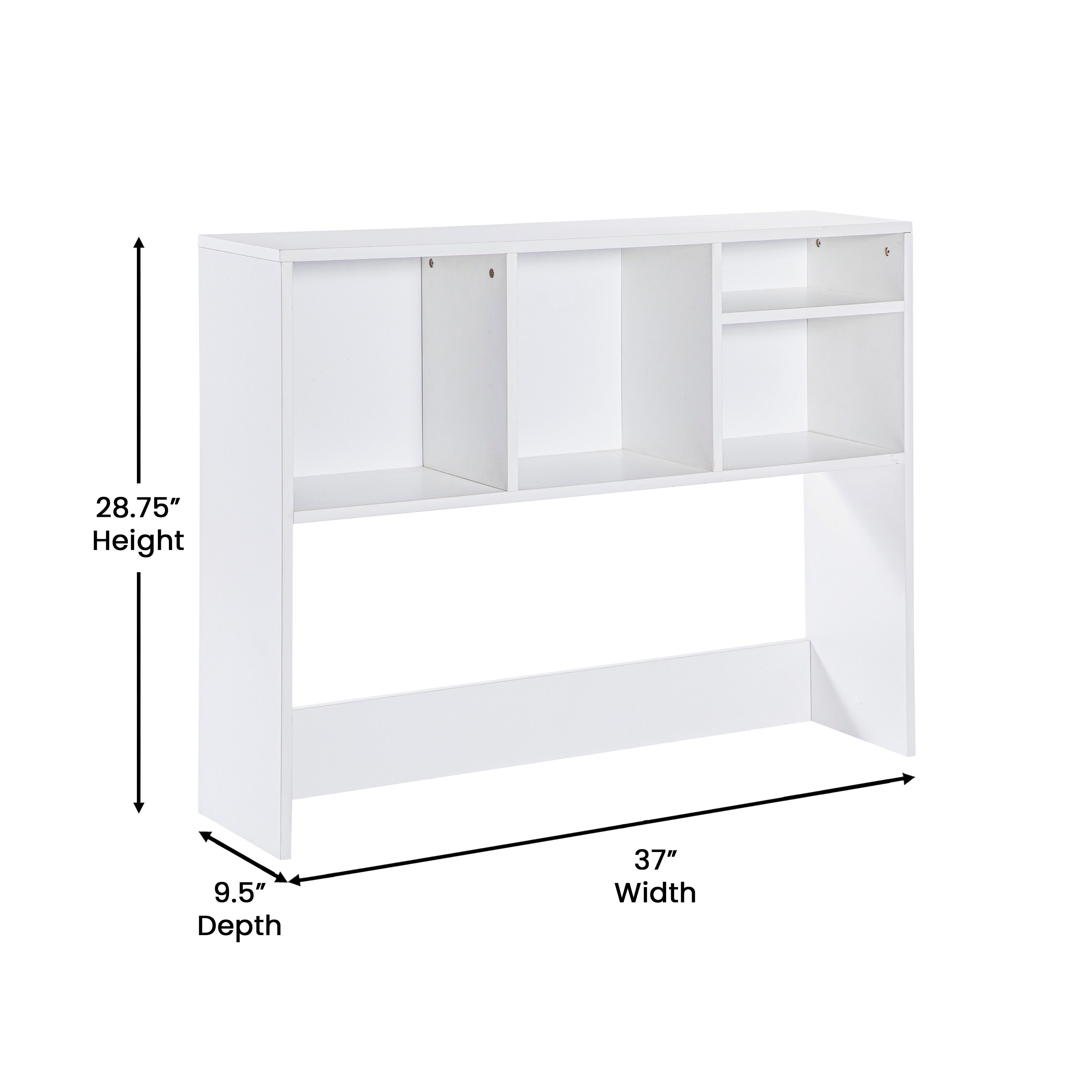 Lotus Desktop Bookshelf Storage Organizer with Multiple Cubbies