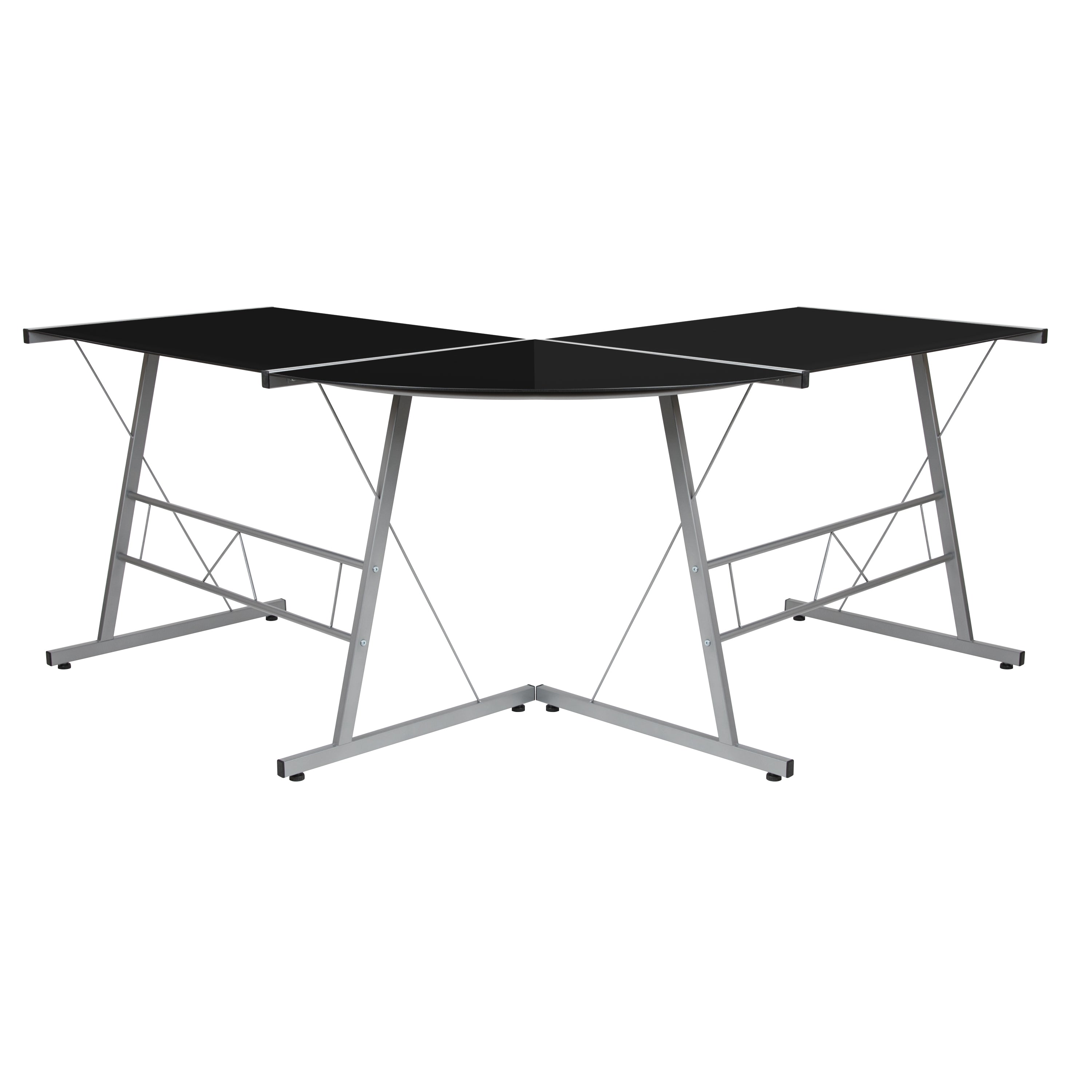 L-Shaped Desk 83.5" Computer Corner Desk, Gaming Corner Desk, Home Office Corner Desk, Gaming Desk, Space Saving, Easy to Assemble