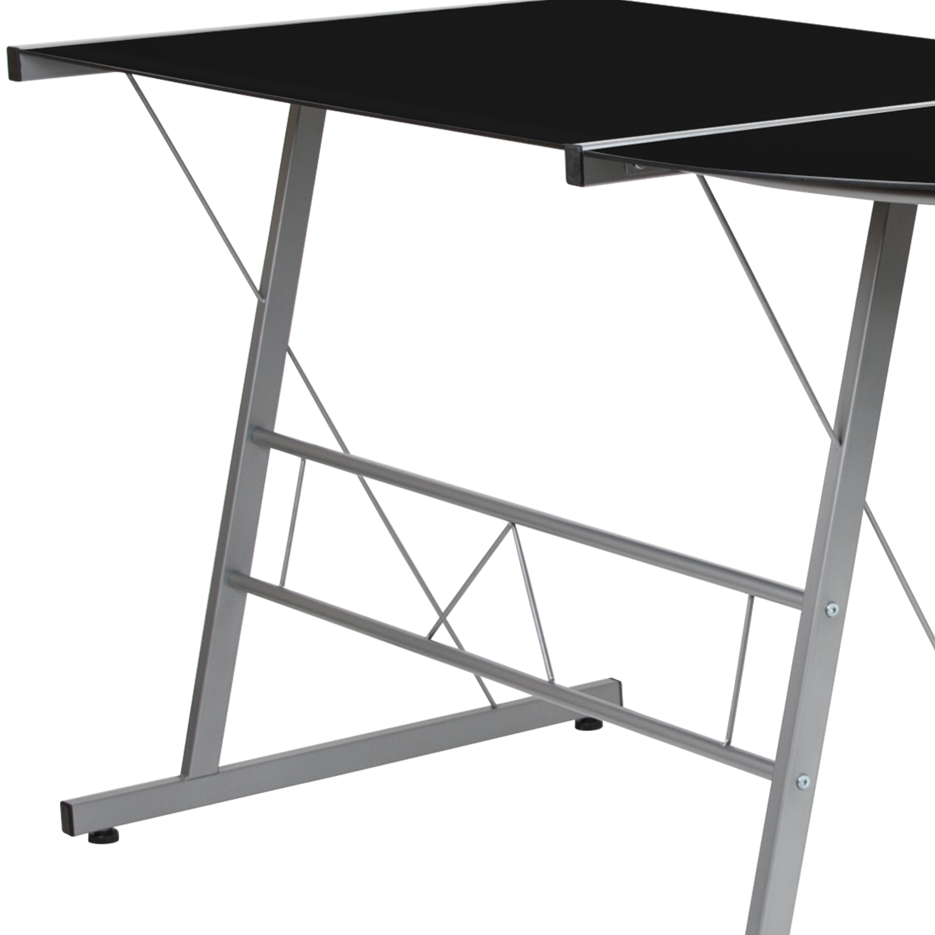L-Shaped Desk 83.5" Computer Corner Desk, Gaming Corner Desk, Home Office Corner Desk, Gaming Desk, Space Saving, Easy to Assemble