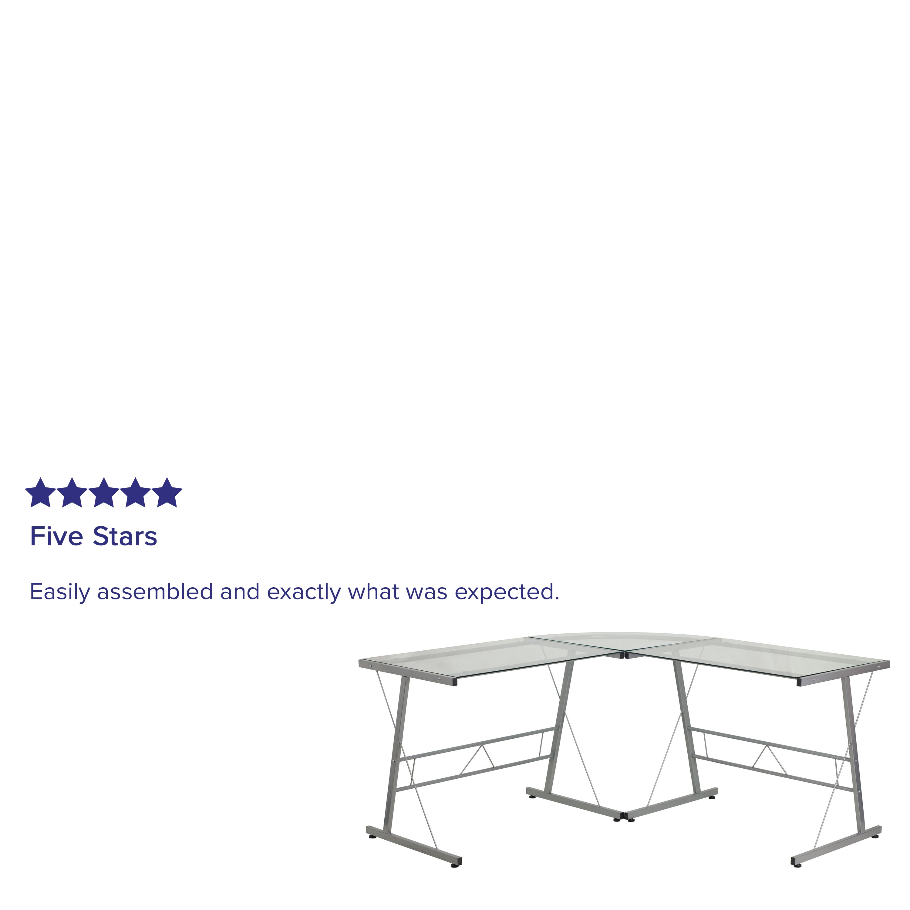 L-Shaped Desk 83.5" Computer Corner Desk, Gaming Corner Desk, Home Office Corner Desk, Gaming Desk, Space Saving, Easy to Assemble