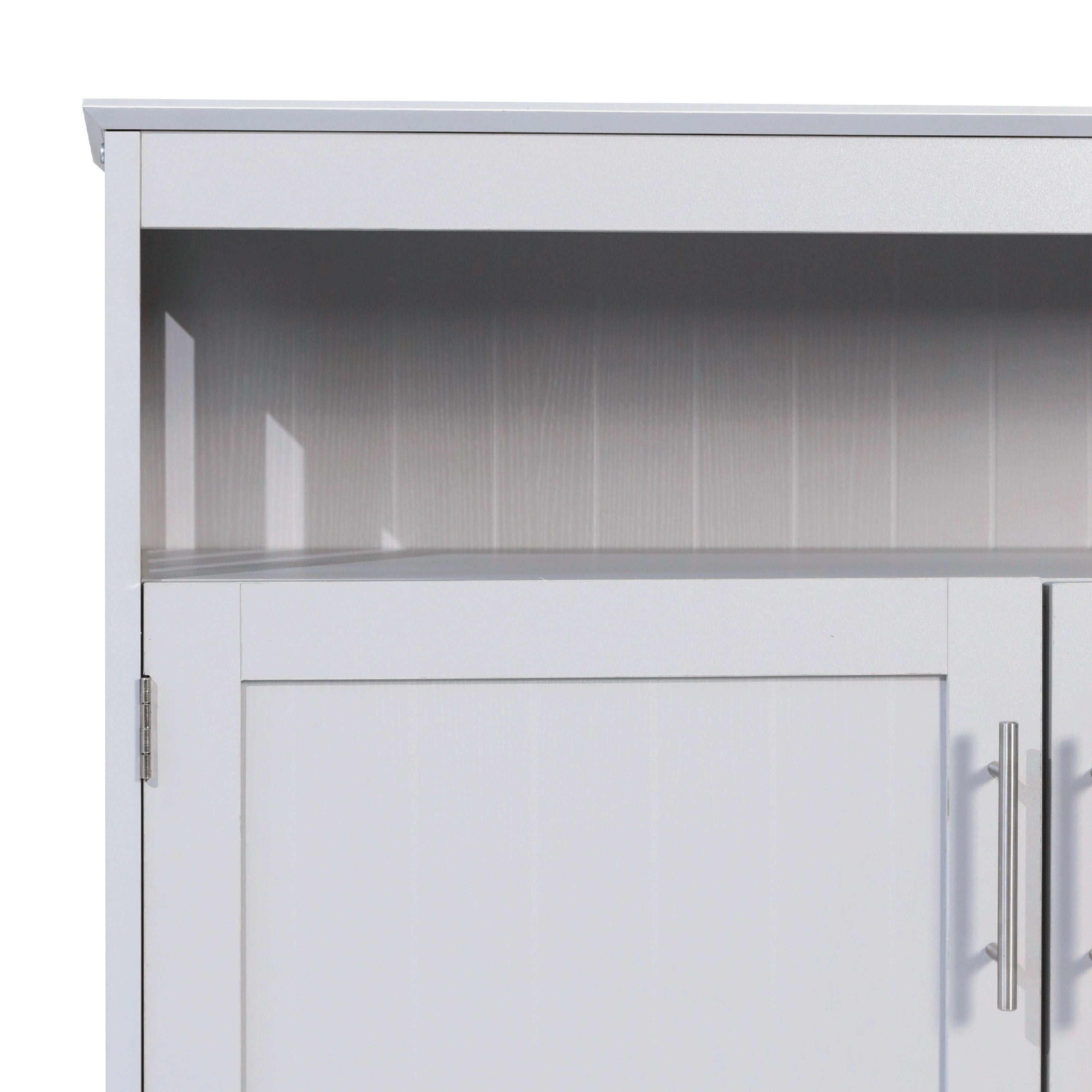 Mayfield Classic Buffet and Sideboard with Double Door Storage Cabinet and Open Storage Shelf