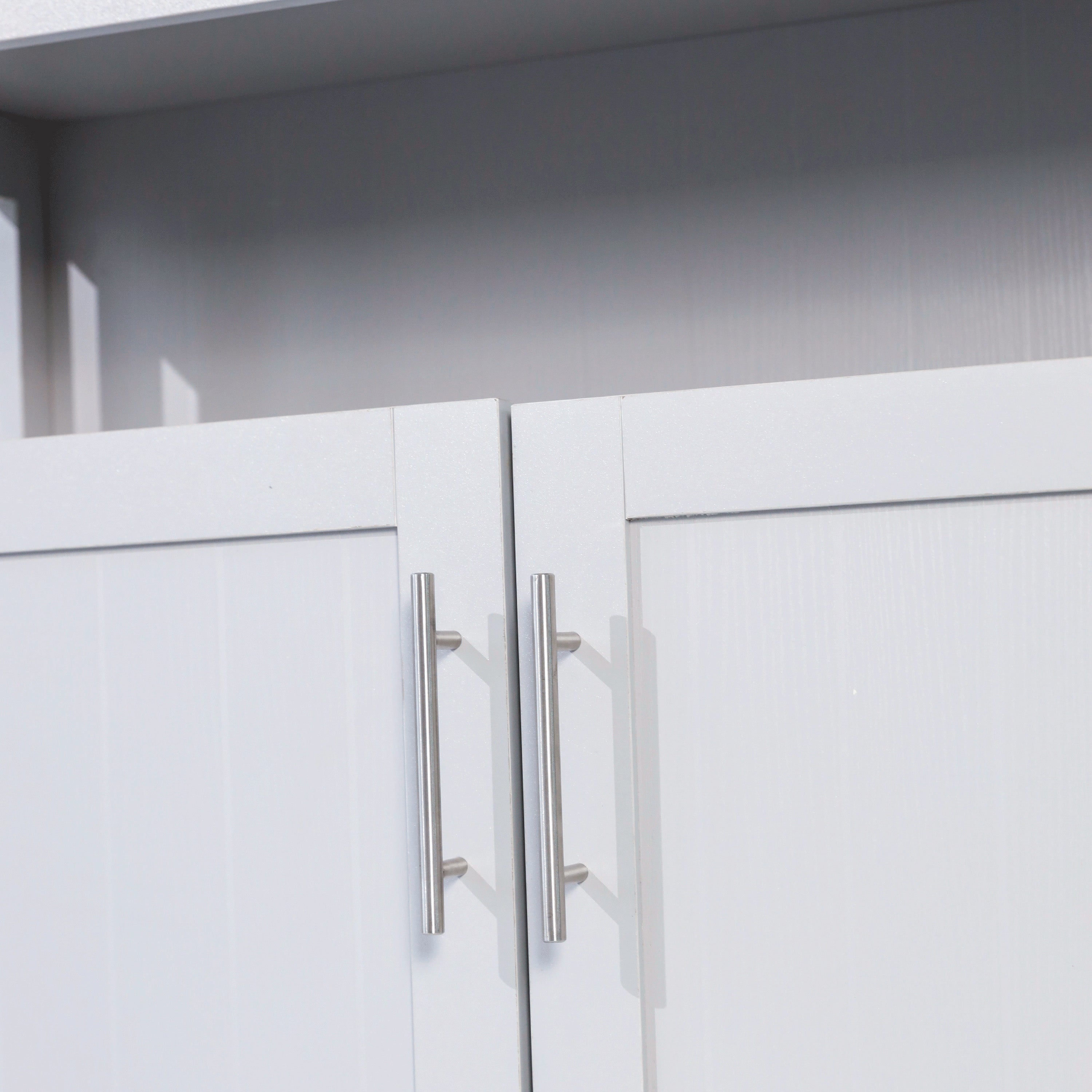 Mayfield Classic Buffet and Sideboard with Double Door Storage Cabinet and Open Storage Shelf