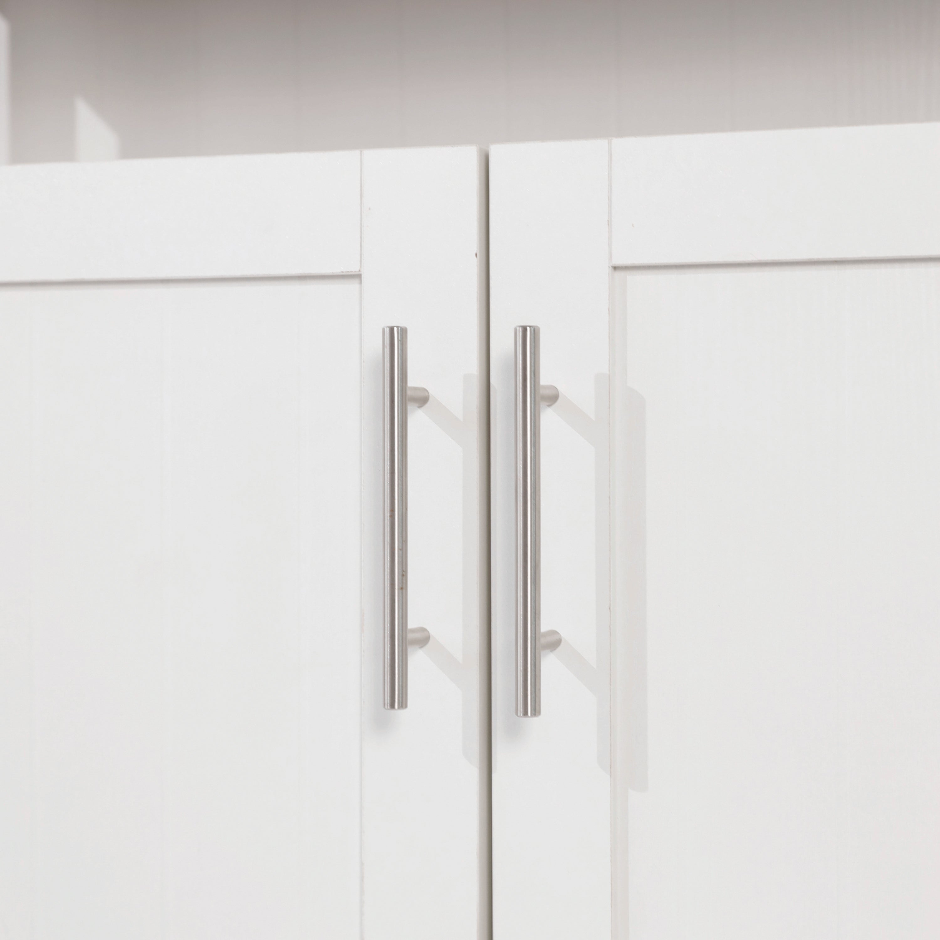 Mayfield Classic Buffet and Sideboard with Double Door Storage Cabinet and Open Storage Shelf