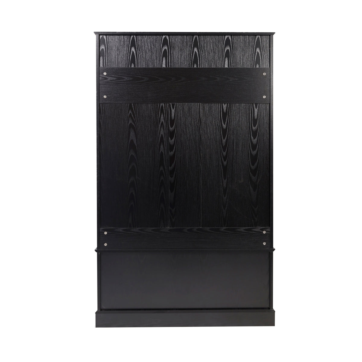 Fraser Hall Tree with Double Door Storage Bench, Coat Rack with 4 Double Hooks, and 2 Upper Storage Cubbies
