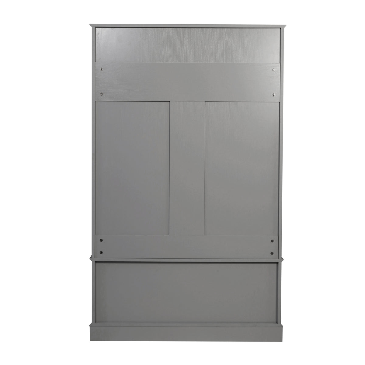 Fraser Hall Tree with Double Door Storage Bench, Coat Rack with 4 Double Hooks, and 2 Upper Storage Cubbies