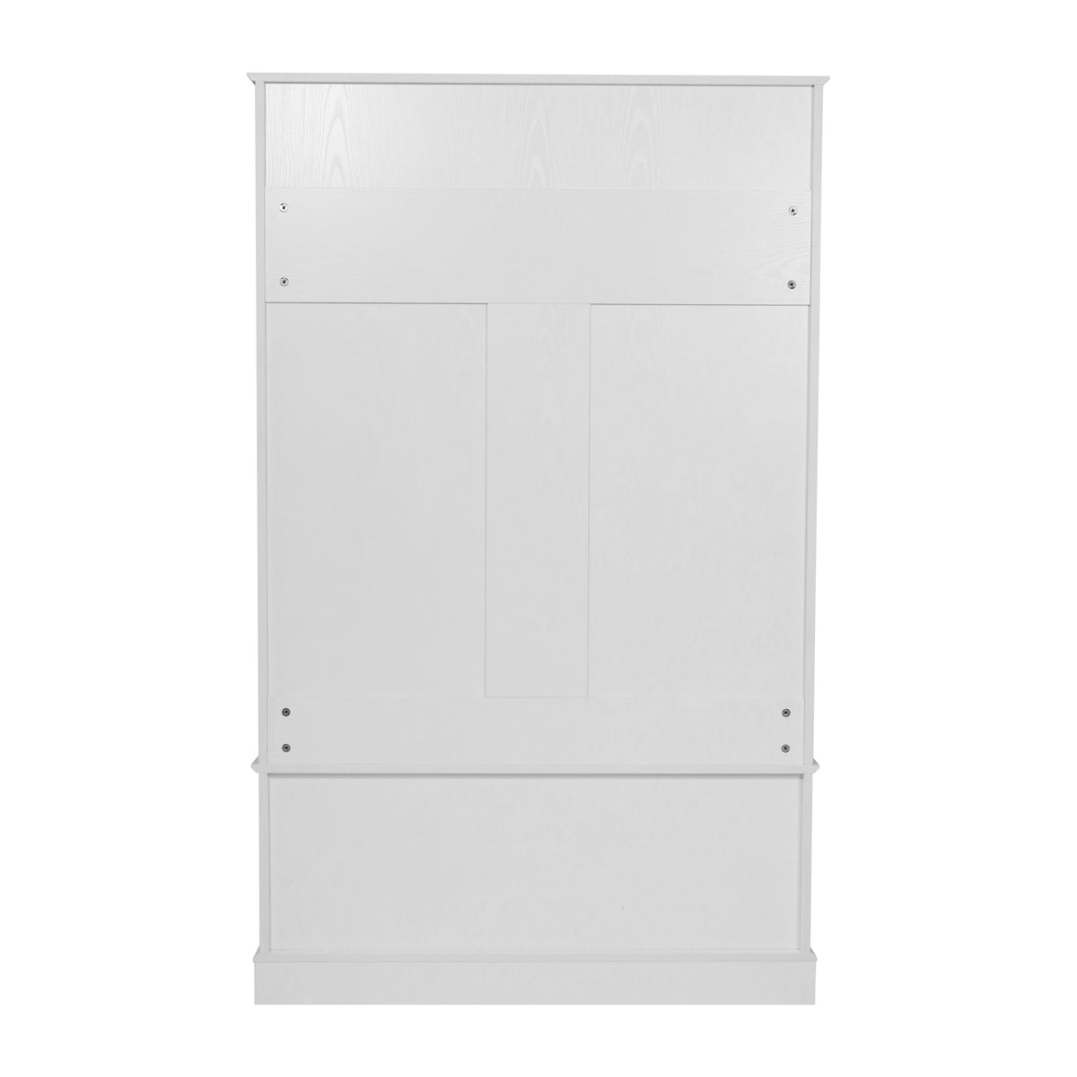 Fraser Hall Tree with Double Door Storage Bench, Coat Rack with 4 Double Hooks, and 2 Upper Storage Cubbies