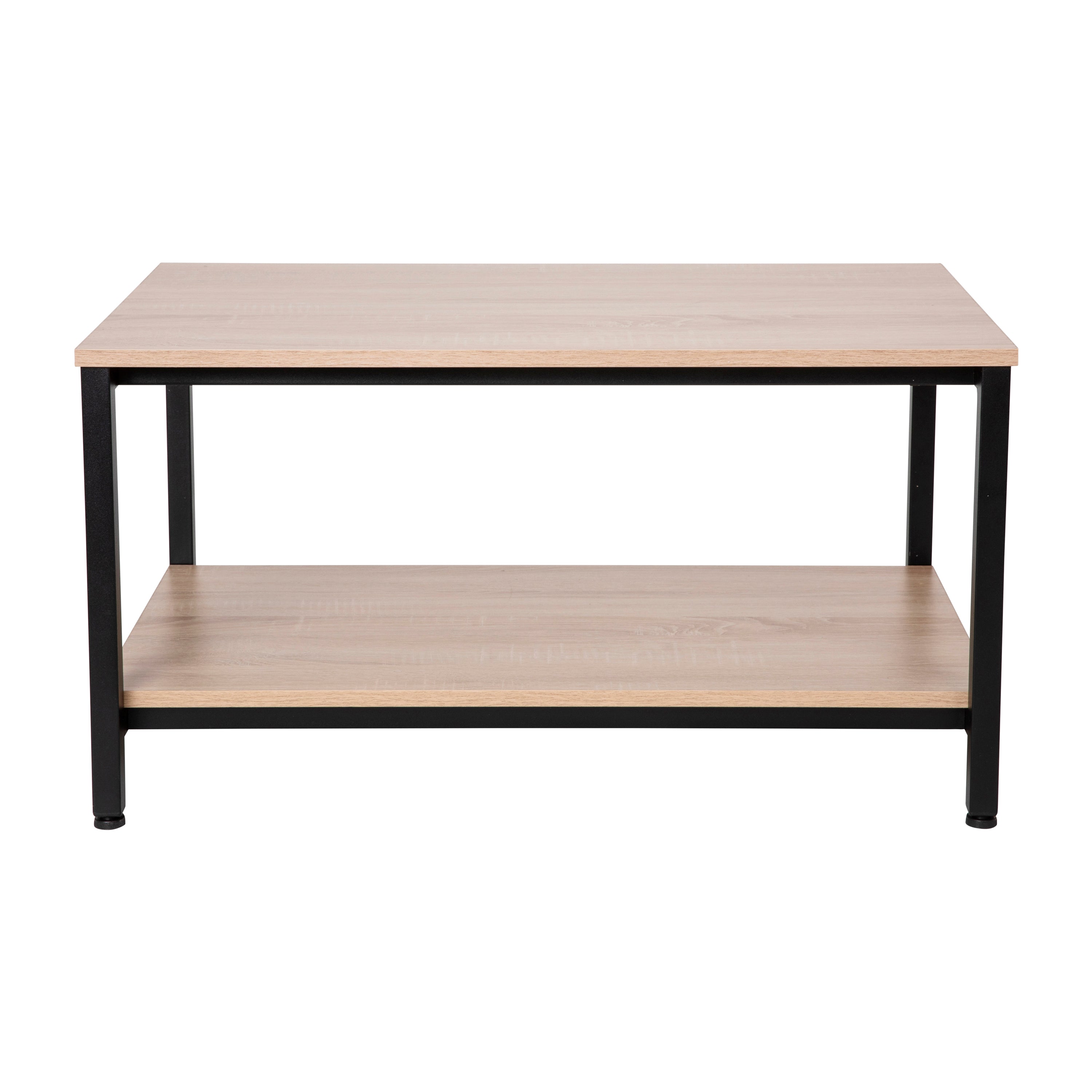 Finley Modern Industrial 2 Tier Coffee Table
