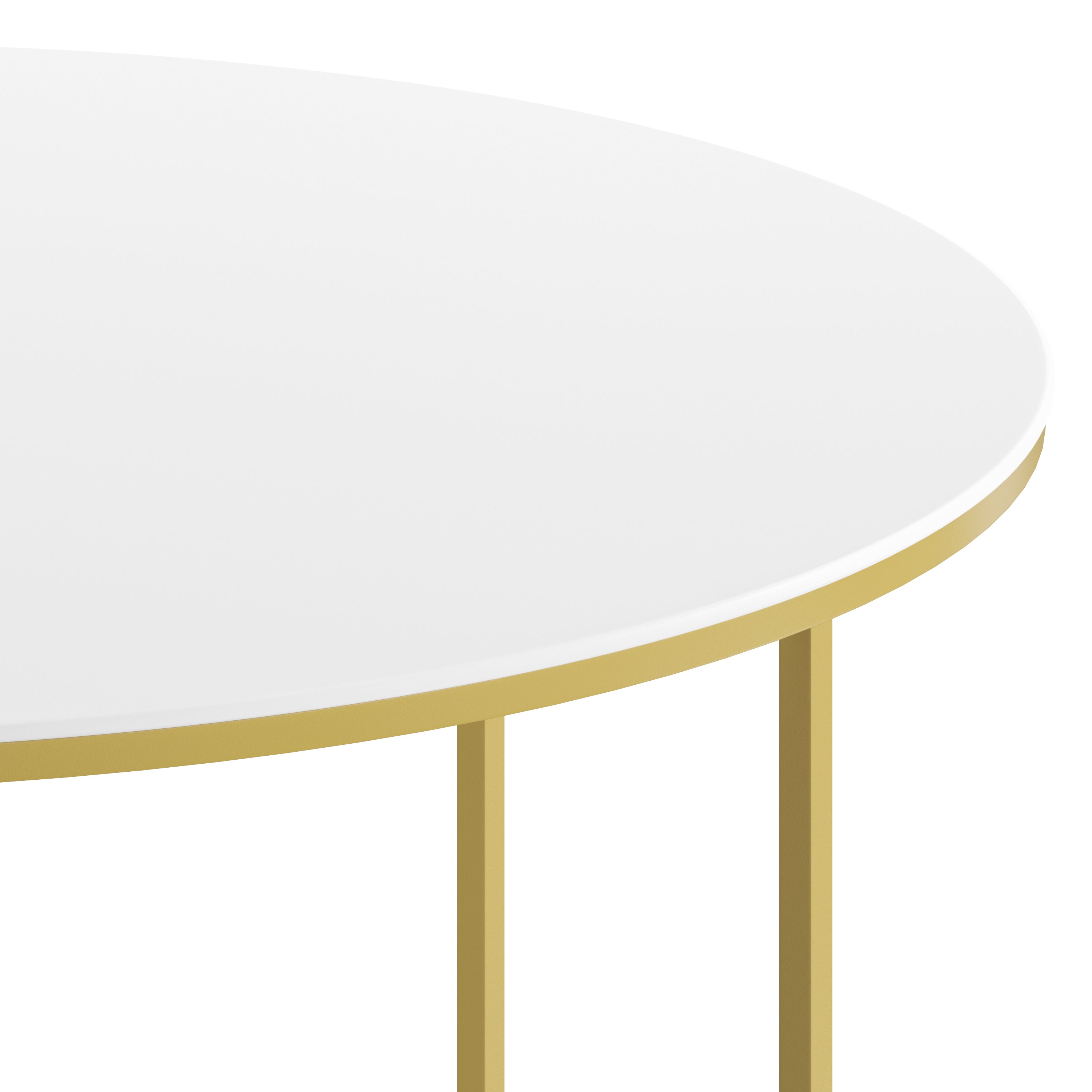 Hampstead Collection Coffee Table - Modern Laminate Accent Table with Crisscross Frame