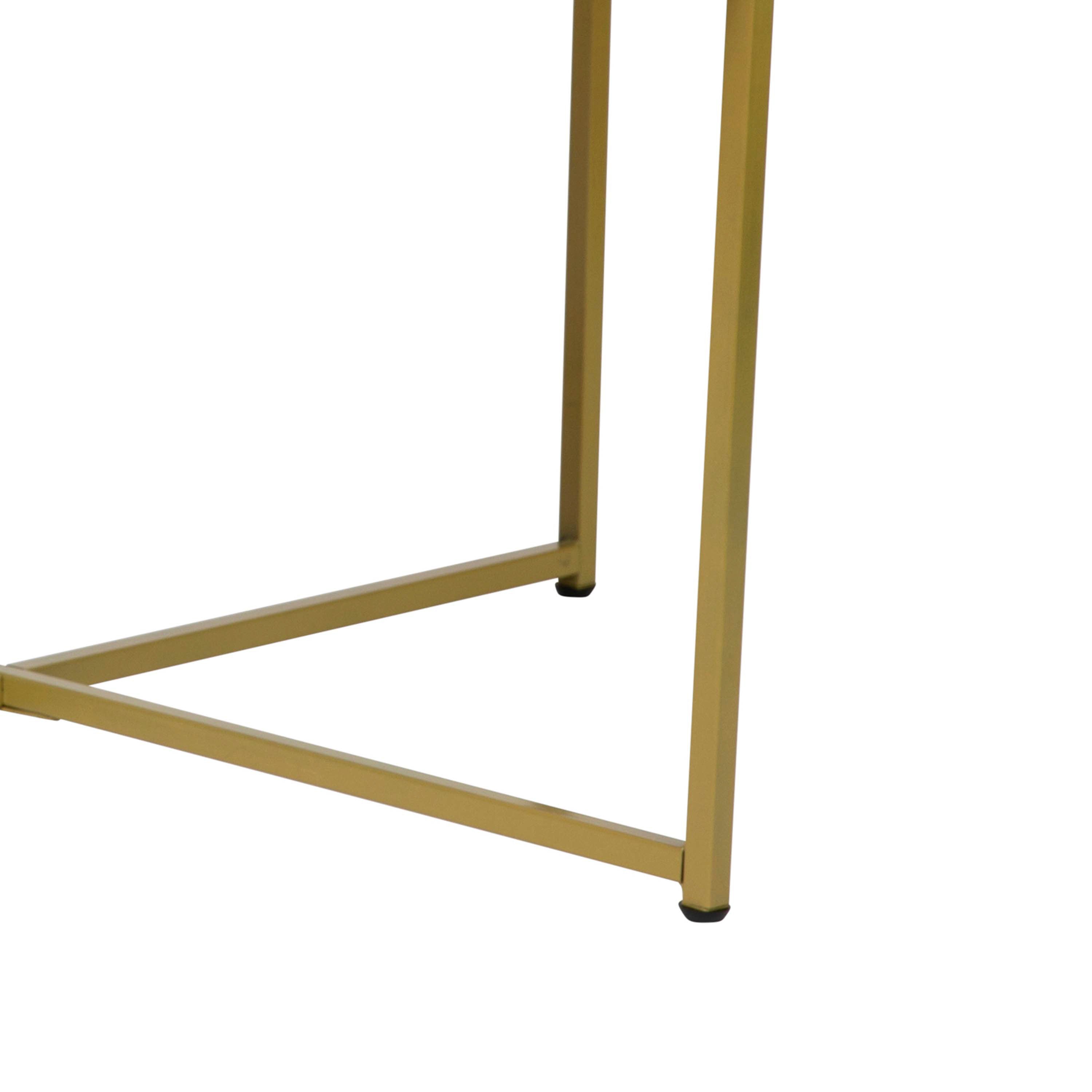 Hampstead Collection Coffee Table - Modern Laminate Accent Table with Crisscross Frame