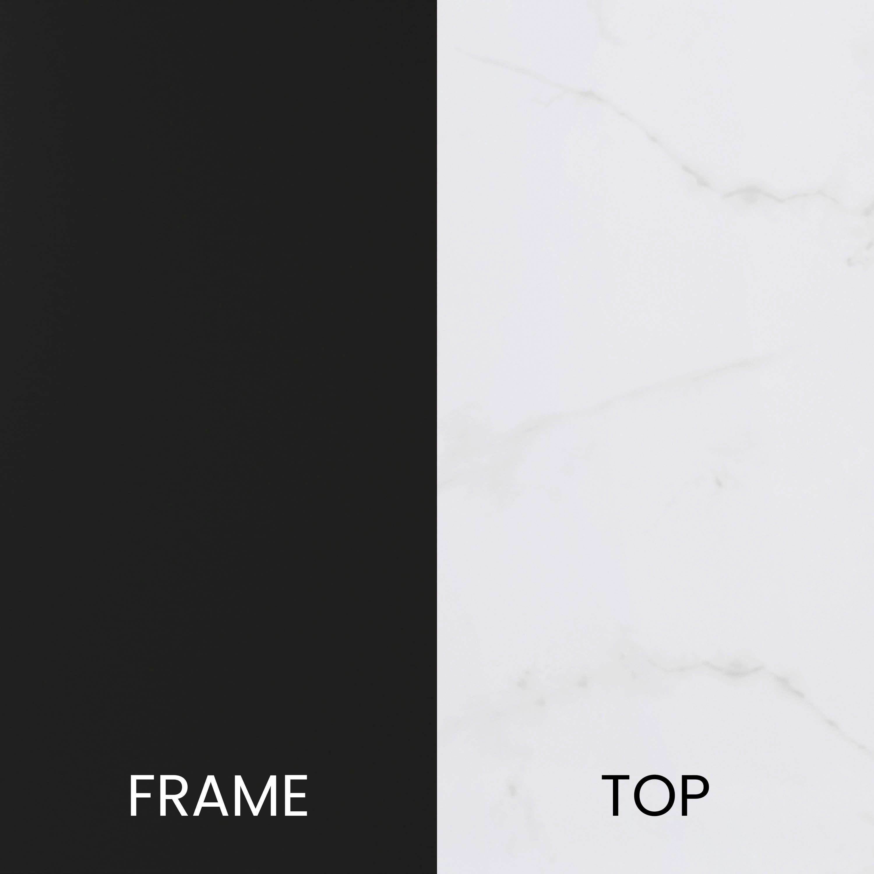 Hampstead Collection End Table - Modern Laminate Accent Table with Crisscross Frame