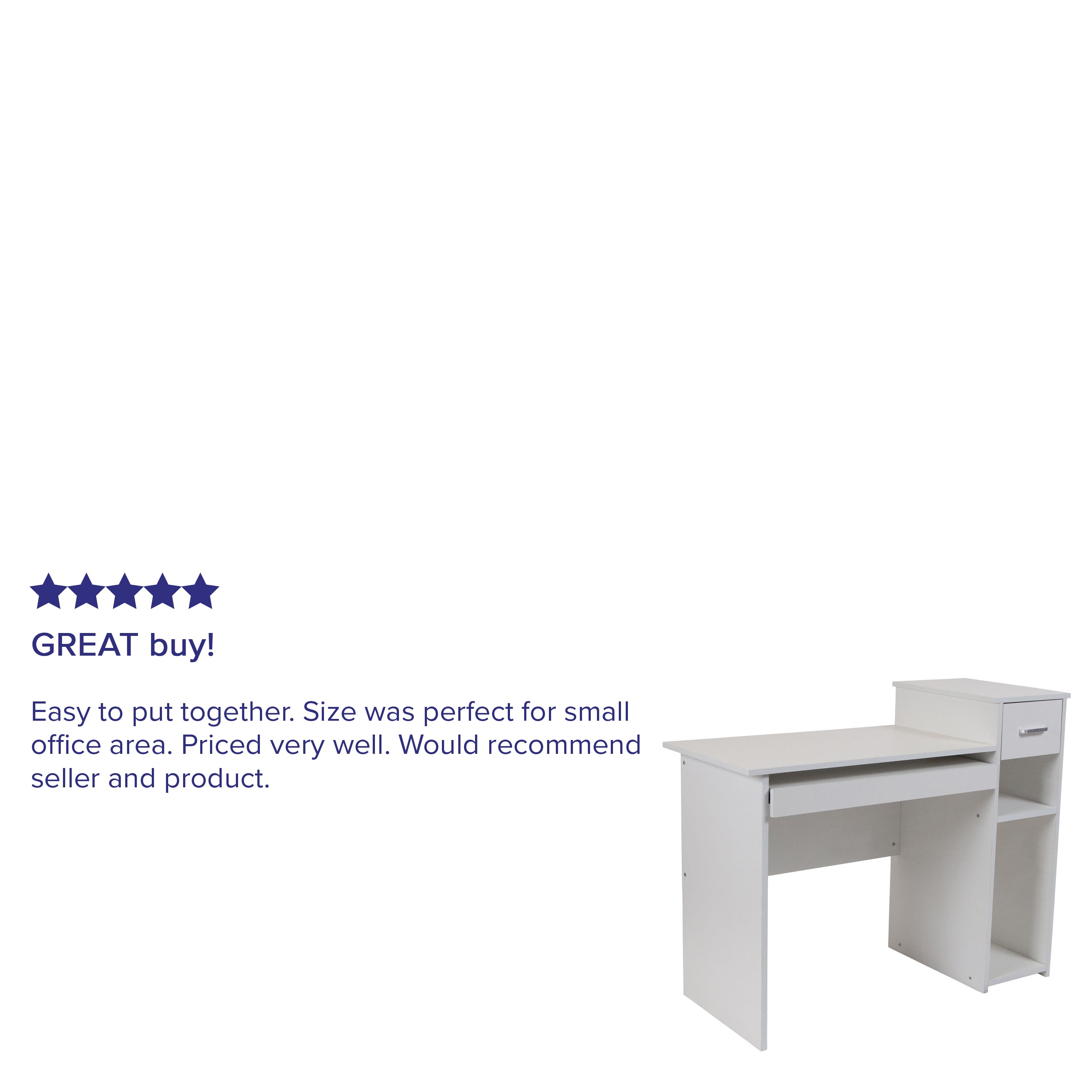 Highland Park Desk with Shelves and Drawer