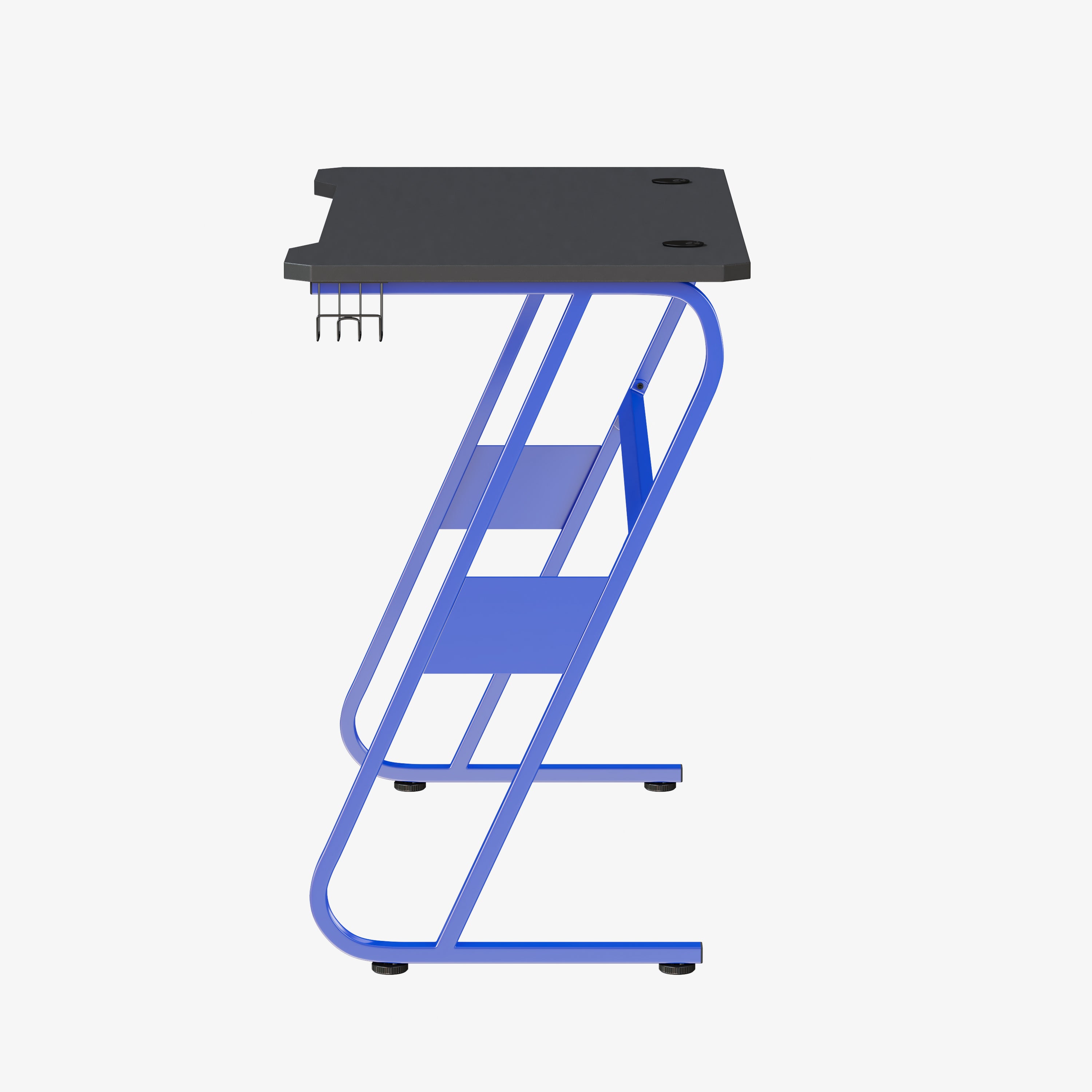 Gaming Ergonomic Desk with Cup Holder and Headphone Hook