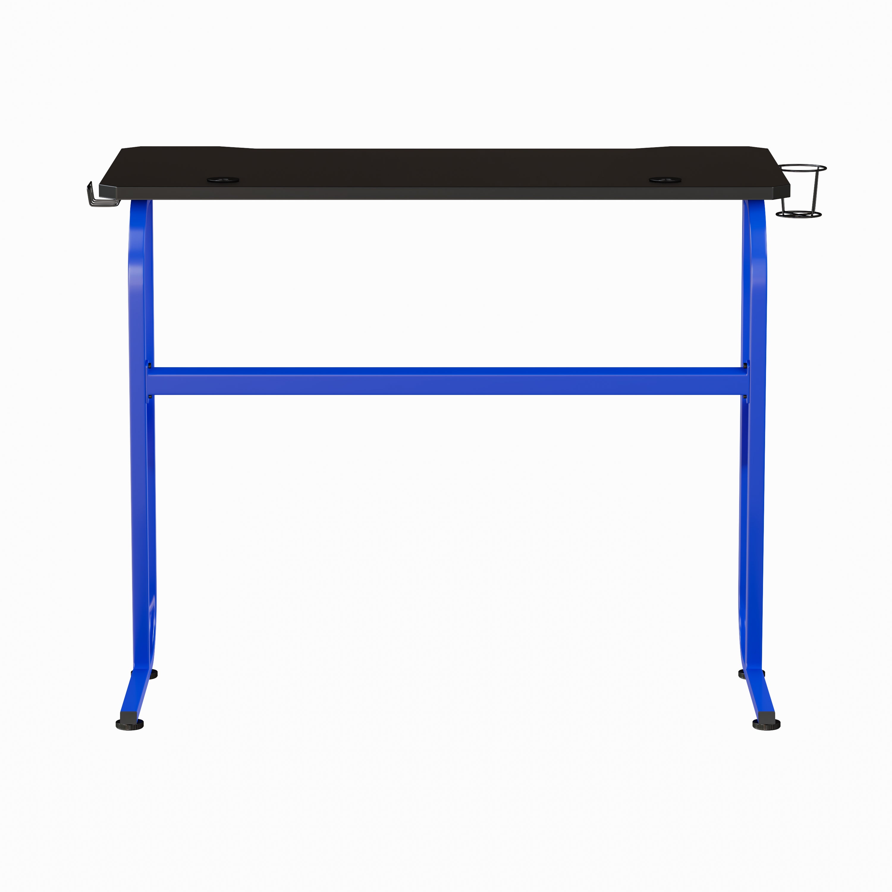 Gaming Ergonomic Desk with Cup Holder and Headphone Hook