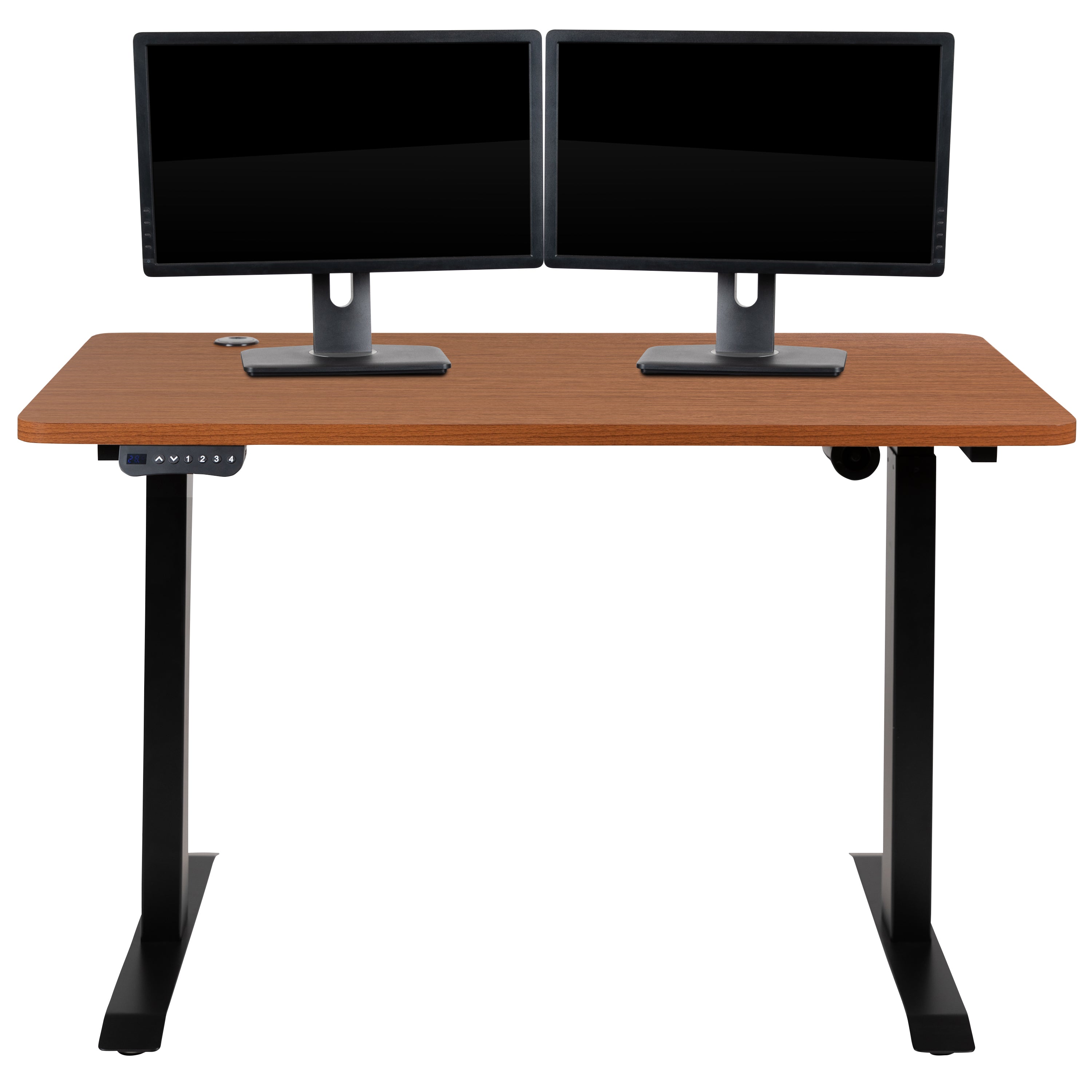 Electric Height Adjustable Standing Desk - Table Top 48" Wide - 24" Deep-Desk-Flash Furniture-Wall2Wall Furnishings