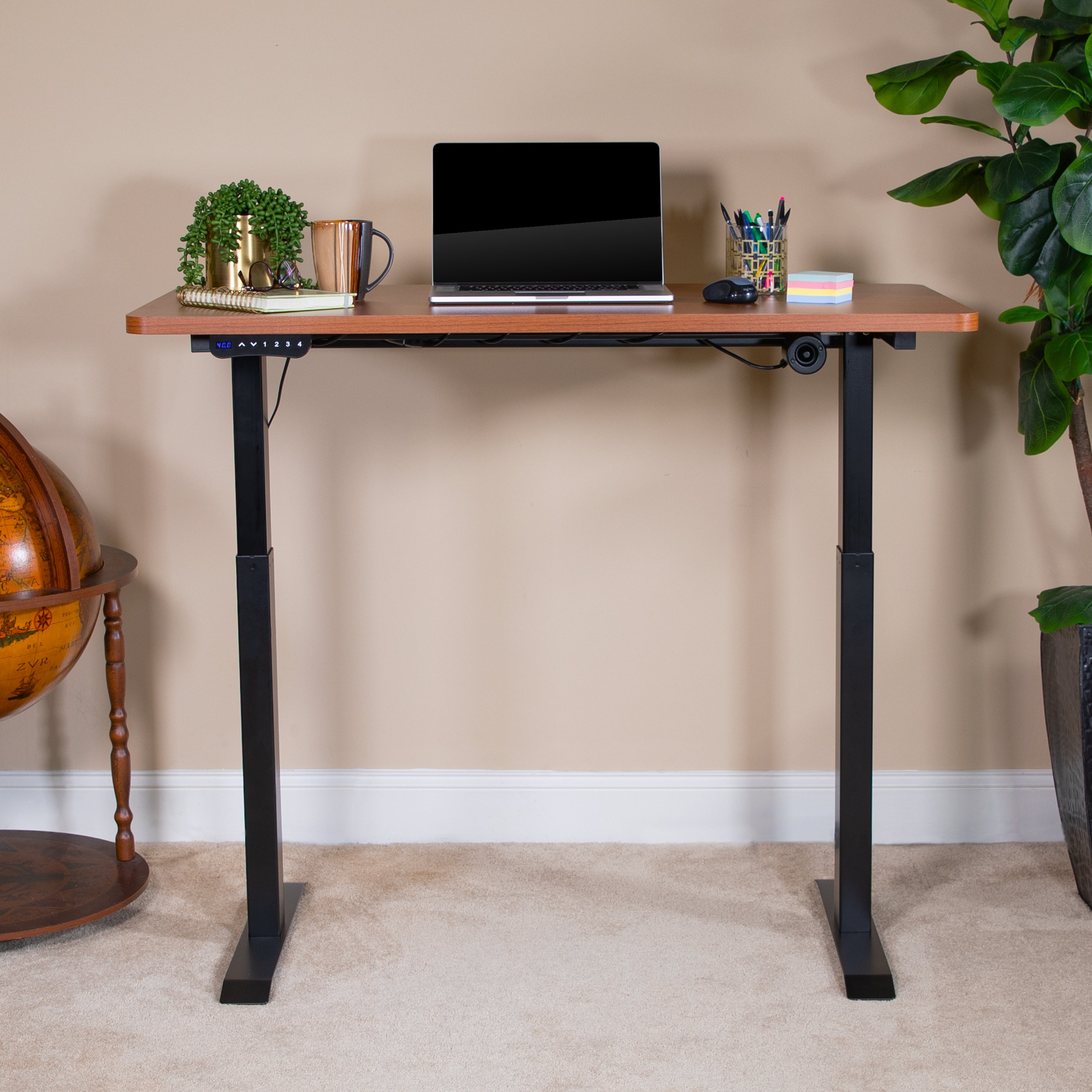 Electric Height Adjustable Standing Desk - Table Top 48" Wide - 24" Deep