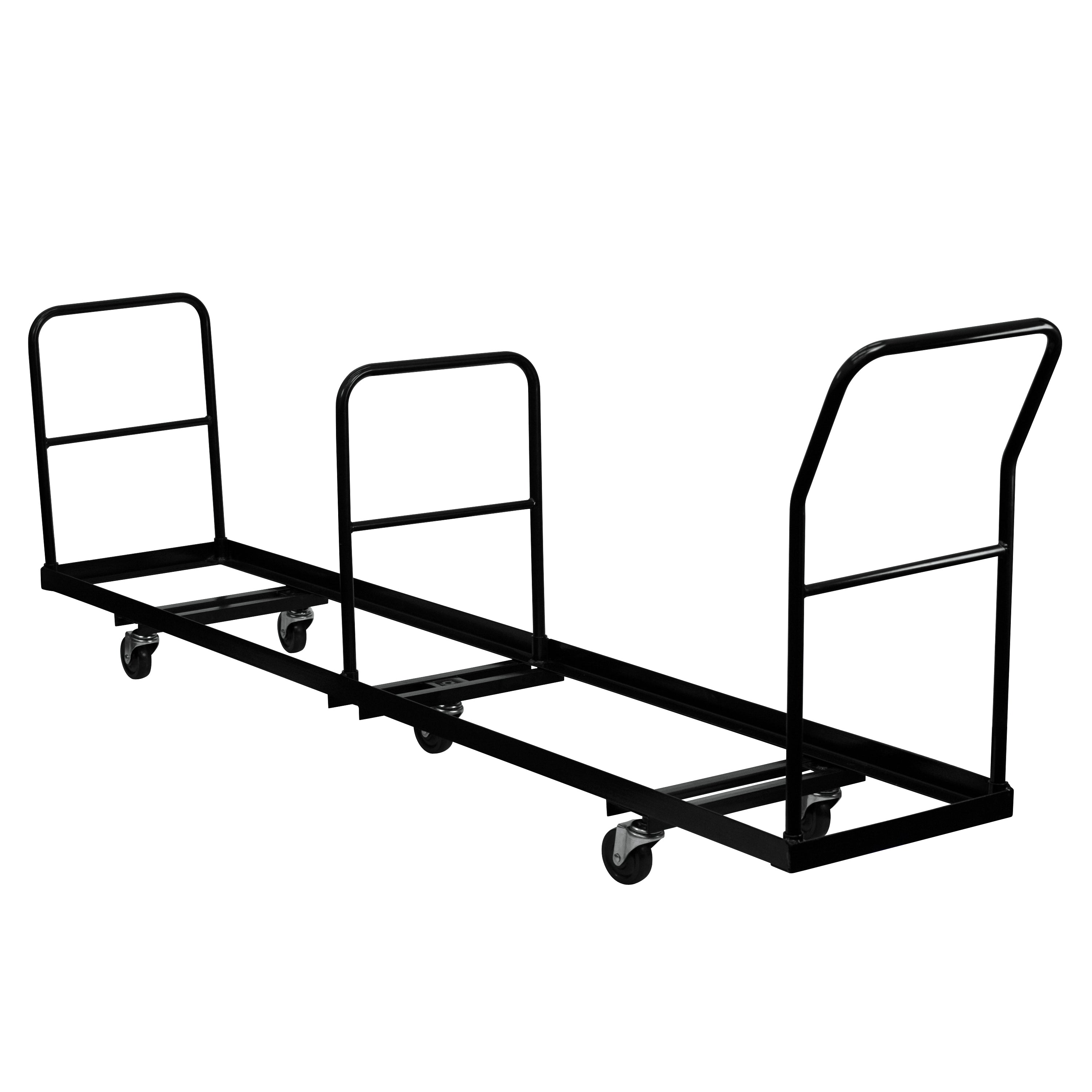 Vertical Storage Folding Chair Dolly - 50 Chair Capacity-Folding Chair Dollies-Flash Furniture-Wall2Wall Furnishings