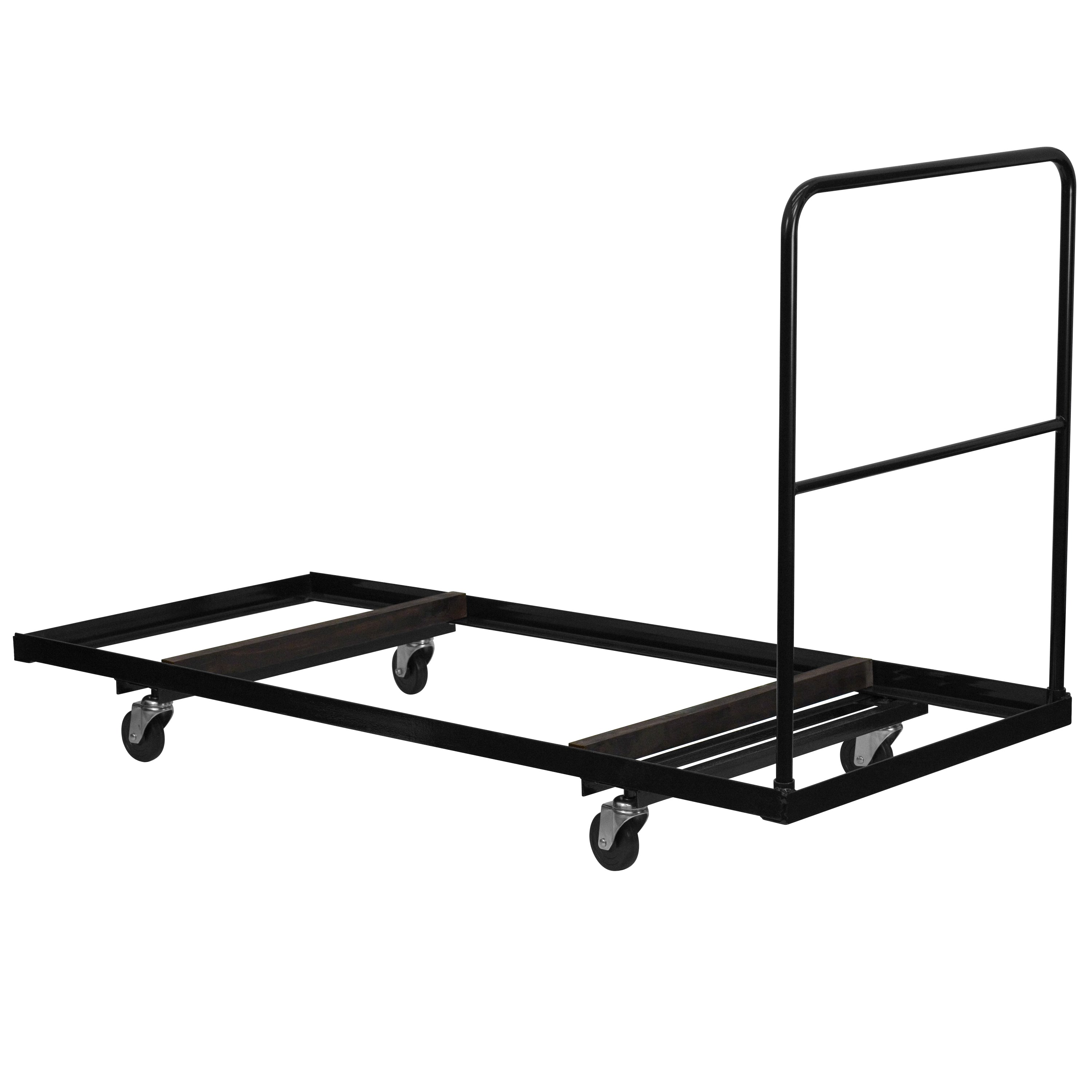 Folding Table Dolly for 30''W x 72''D Rectangular Folding Tables-Folding Table Dollies-Flash Furniture-Wall2Wall Furnishings
