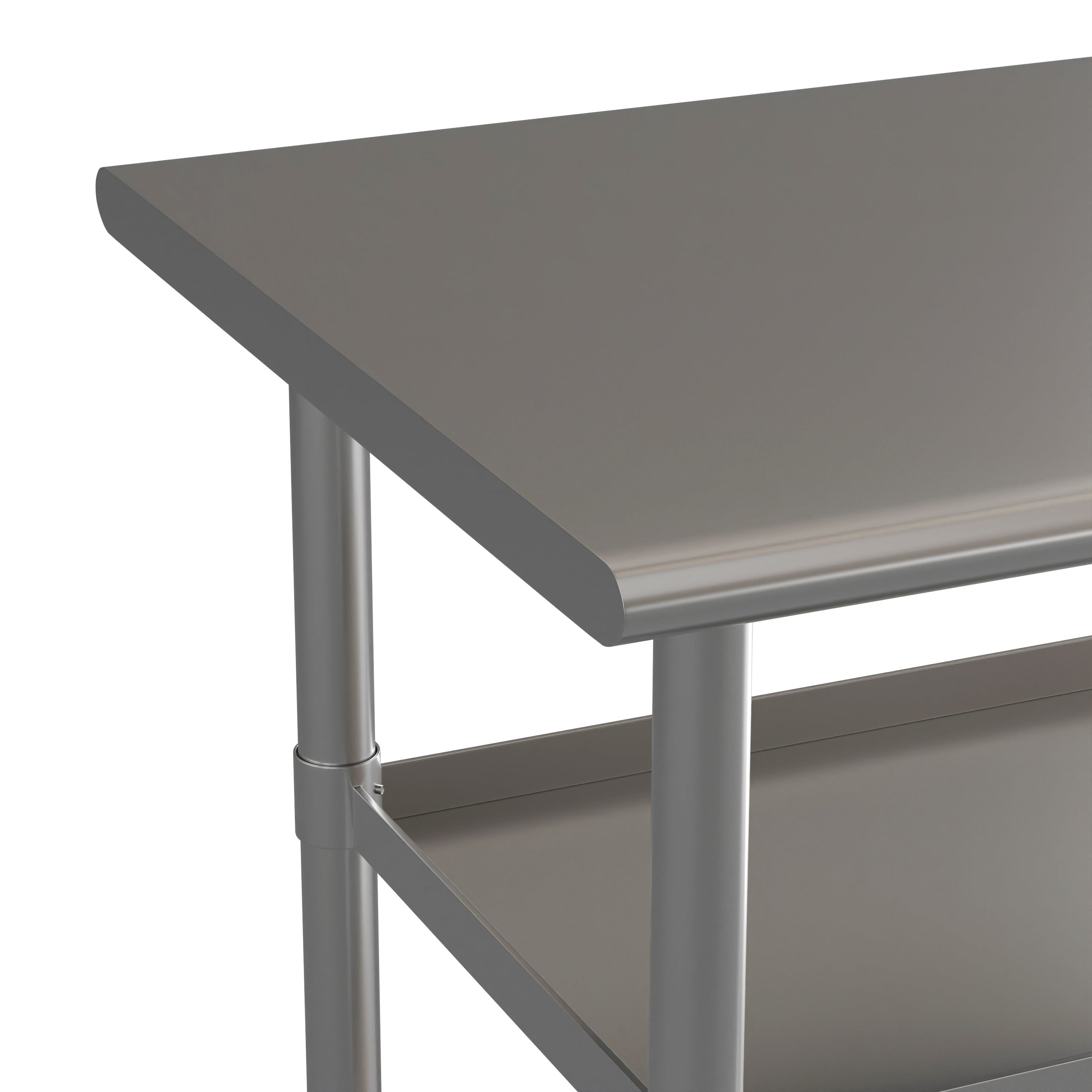 Stainless Steel 18 Gauge Work Table with 2 Undershelves - NSF Certified-Stainless Steel WorkTable-Flash Furniture-Wall2Wall Furnishings