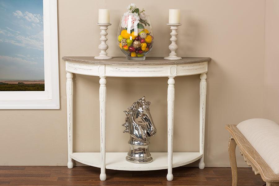 Vologne Traditional Wood French Console Table