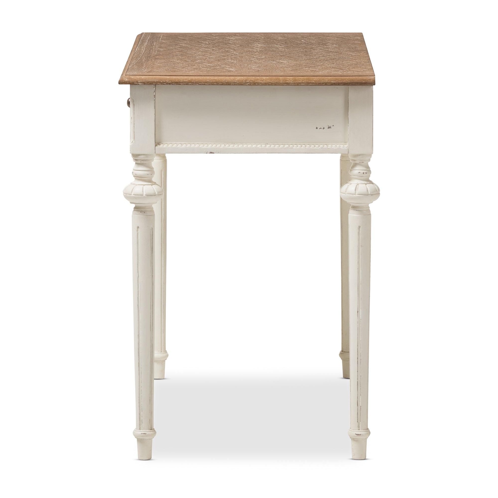 Marquetterie French Provincial Weathered and wash Writing Desk
