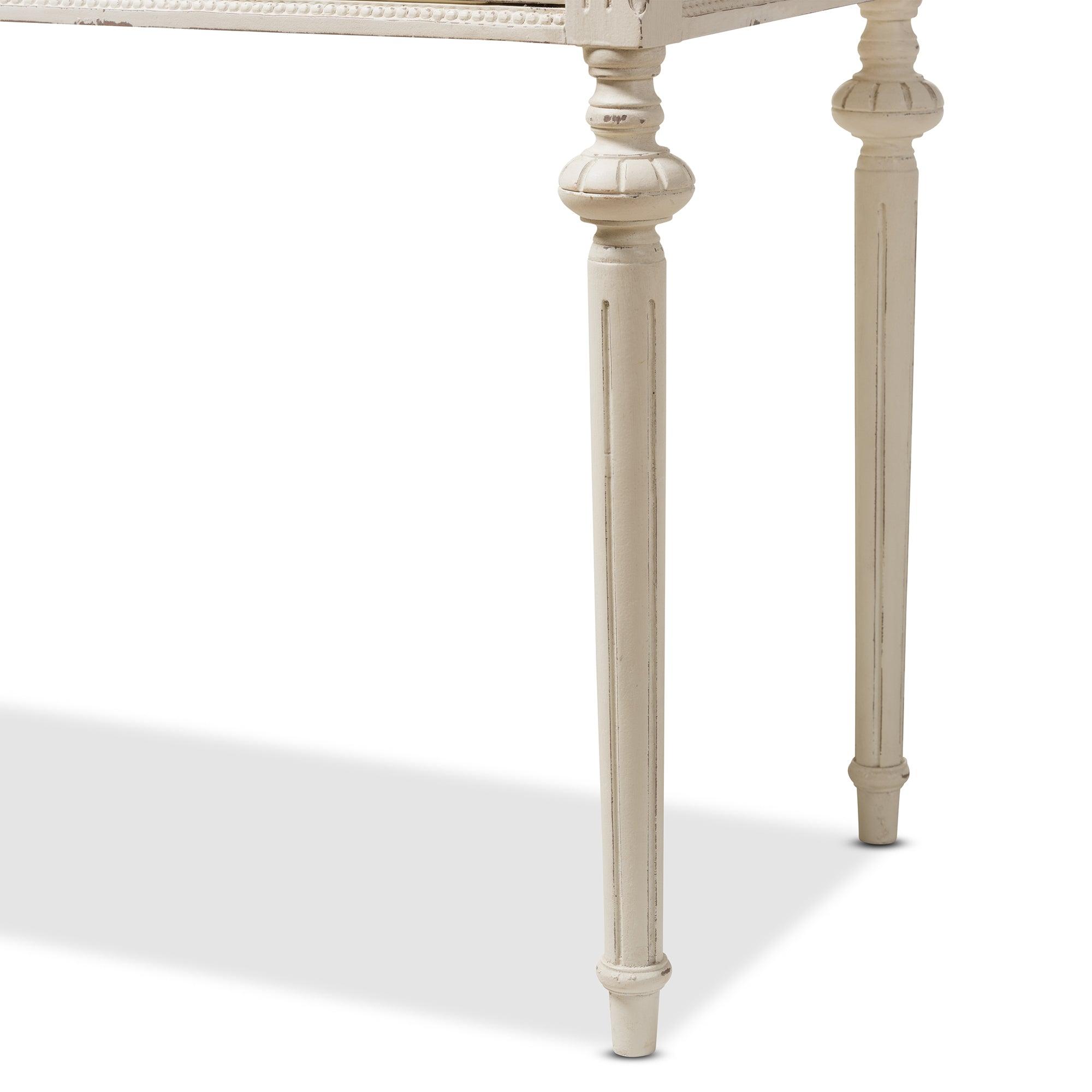 Marquetterie French Provincial Weathered and wash Writing Desk