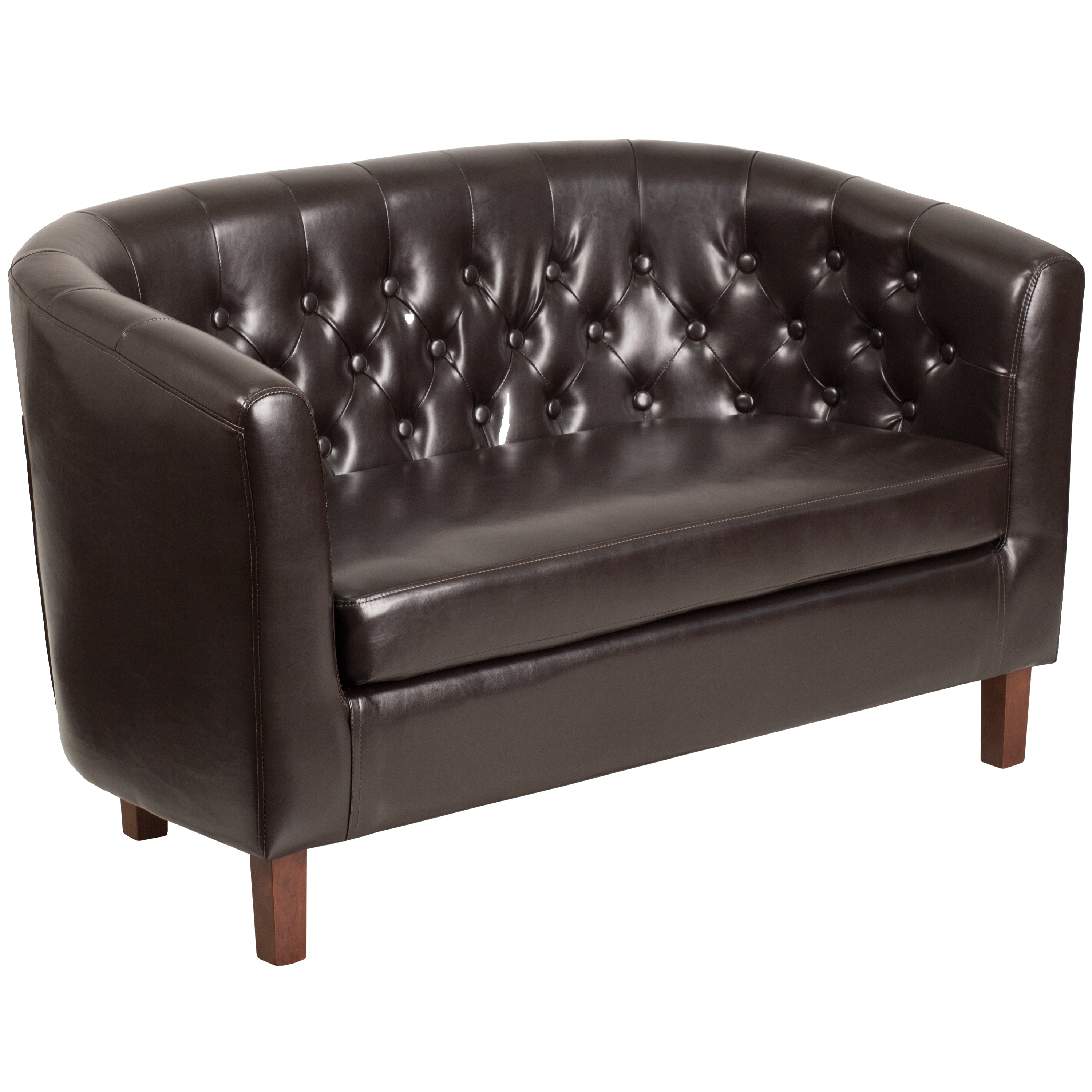 HERCULES Colindale Series Tufted Loveseat-Reception Loveseat-Flash Furniture-Wall2Wall Furnishings