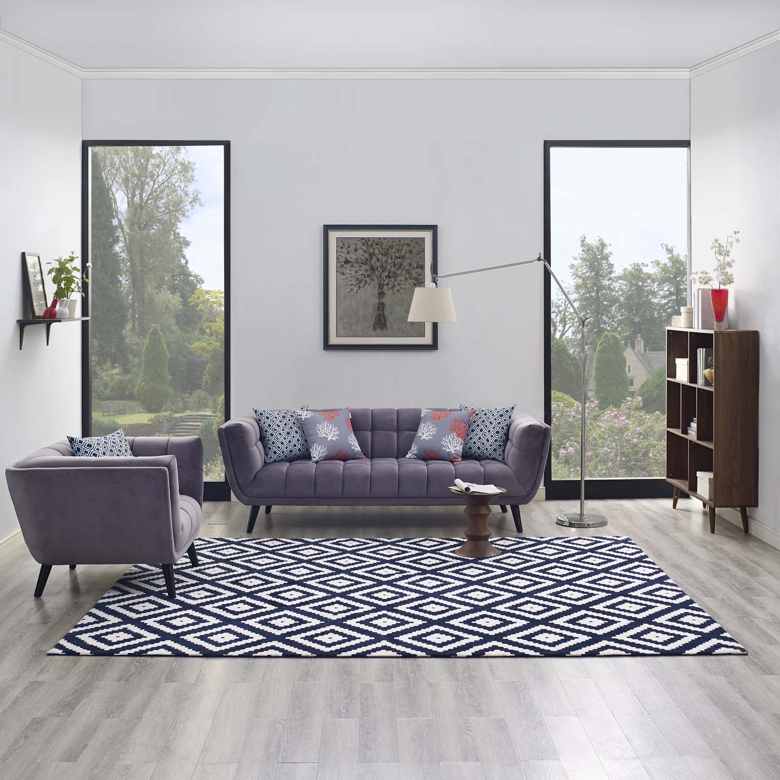 Alika Abstract Diamond Trellis 8x10 Area Rug-Indoor Area Rug-Modway-Wall2Wall Furnishings