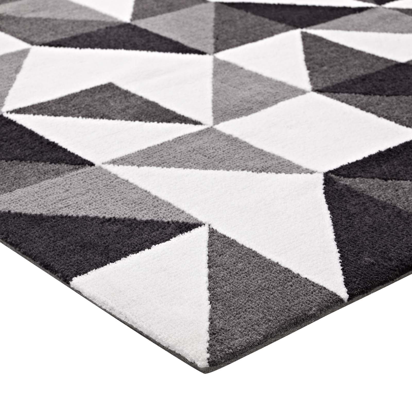 Kahula Geometric Triangle Mosaic 8x10 Area Rug-Indoor Area Rug-Modway-Wall2Wall Furnishings