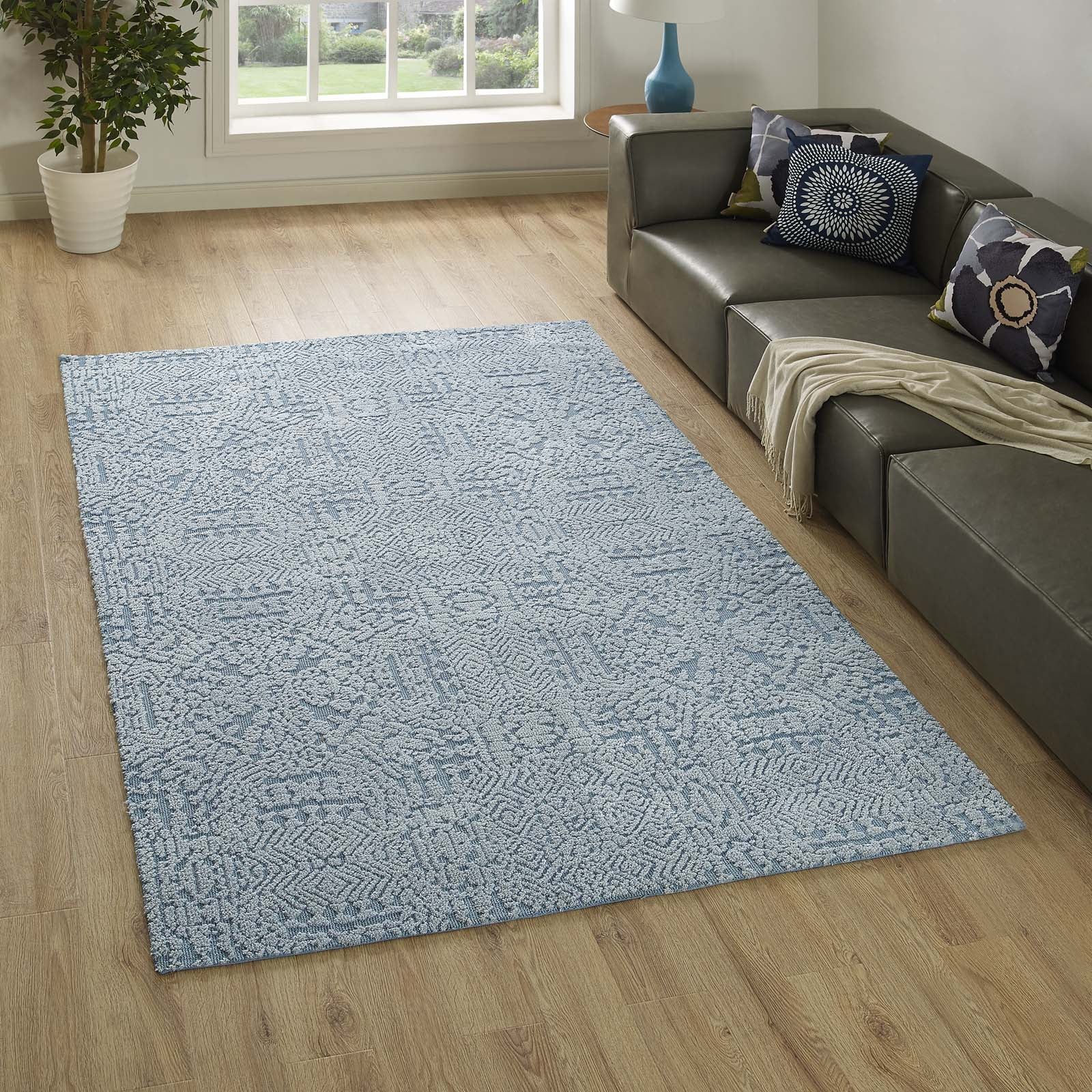 Javiera Contemporary Moroccan 5x8 Area Rug-Area Rug-Modway-Wall2Wall Furnishings
