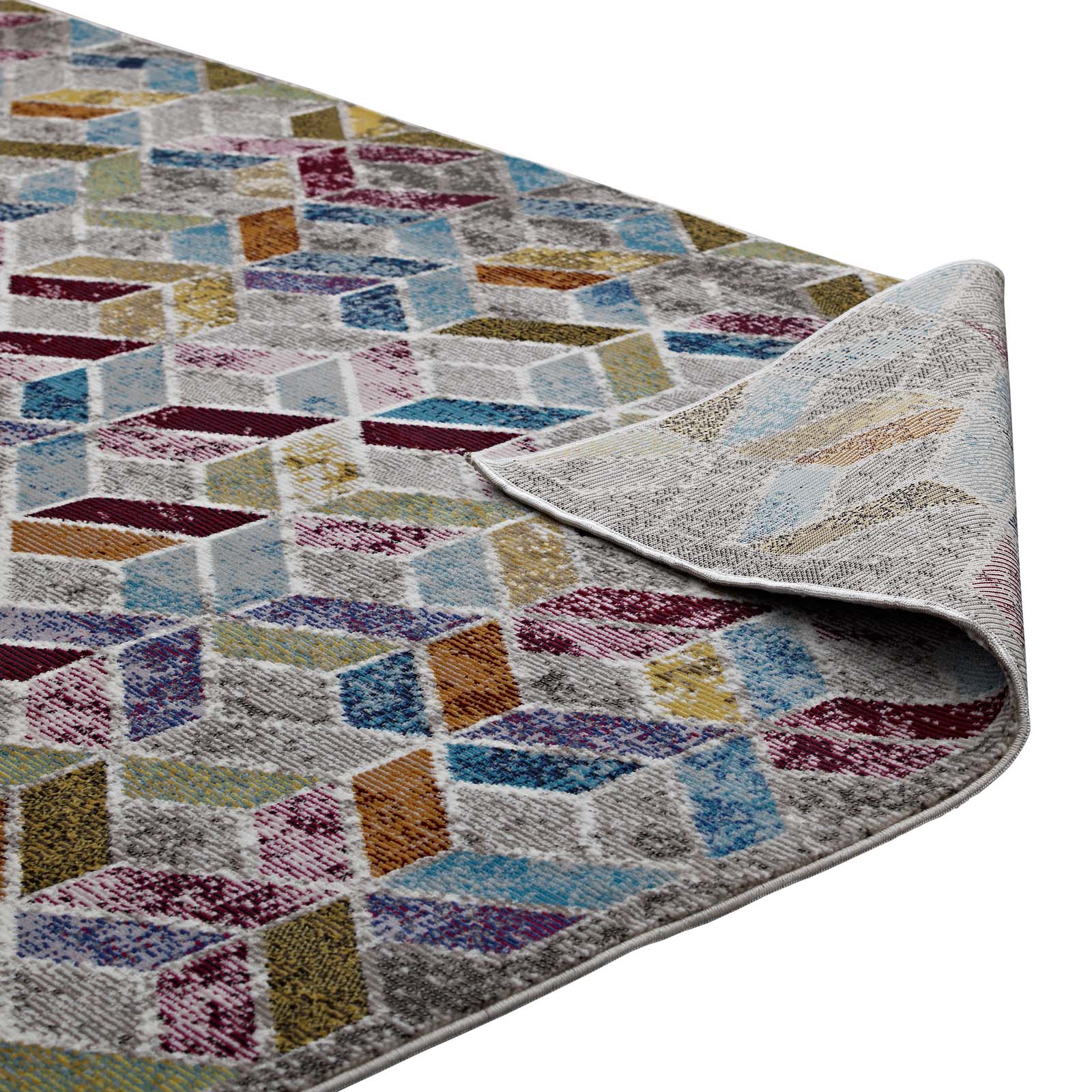 Laleh Geometric Mosaic 4x6 Area Rug-Indoor Area Rug-Modway-Wall2Wall Furnishings