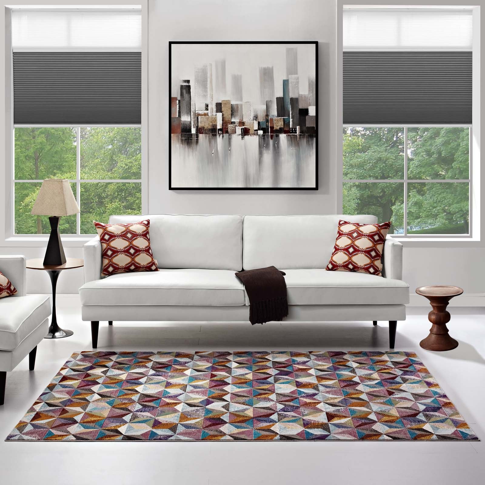 Arisa Geometric Hexagon Mosaic 8x10 Area Rug-Indoor Area Rug-Modway-Wall2Wall Furnishings