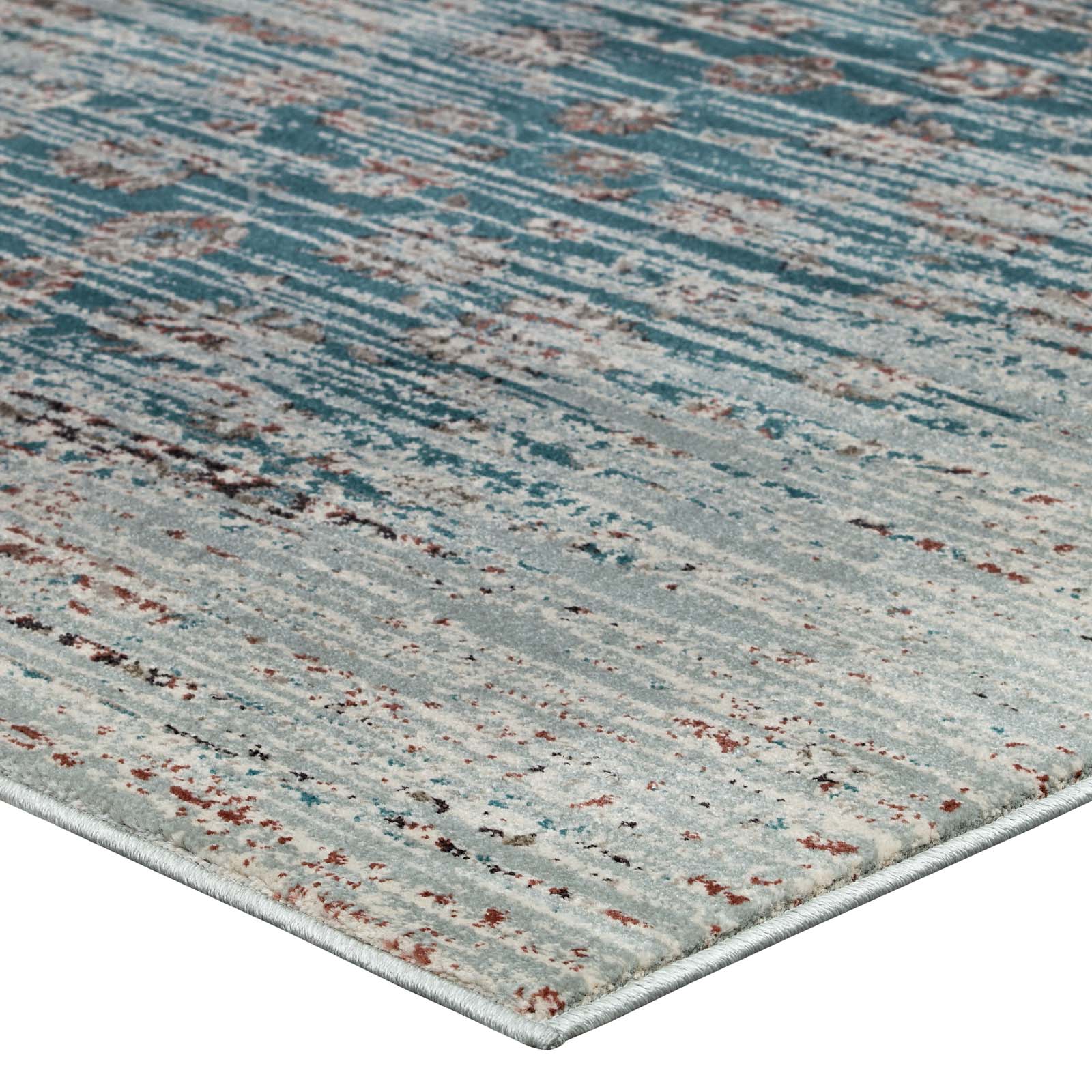 Hesper Distressed Contemporary Floral Lattice 5x8 Area Rug-Area Rug-Modway-Wall2Wall Furnishings