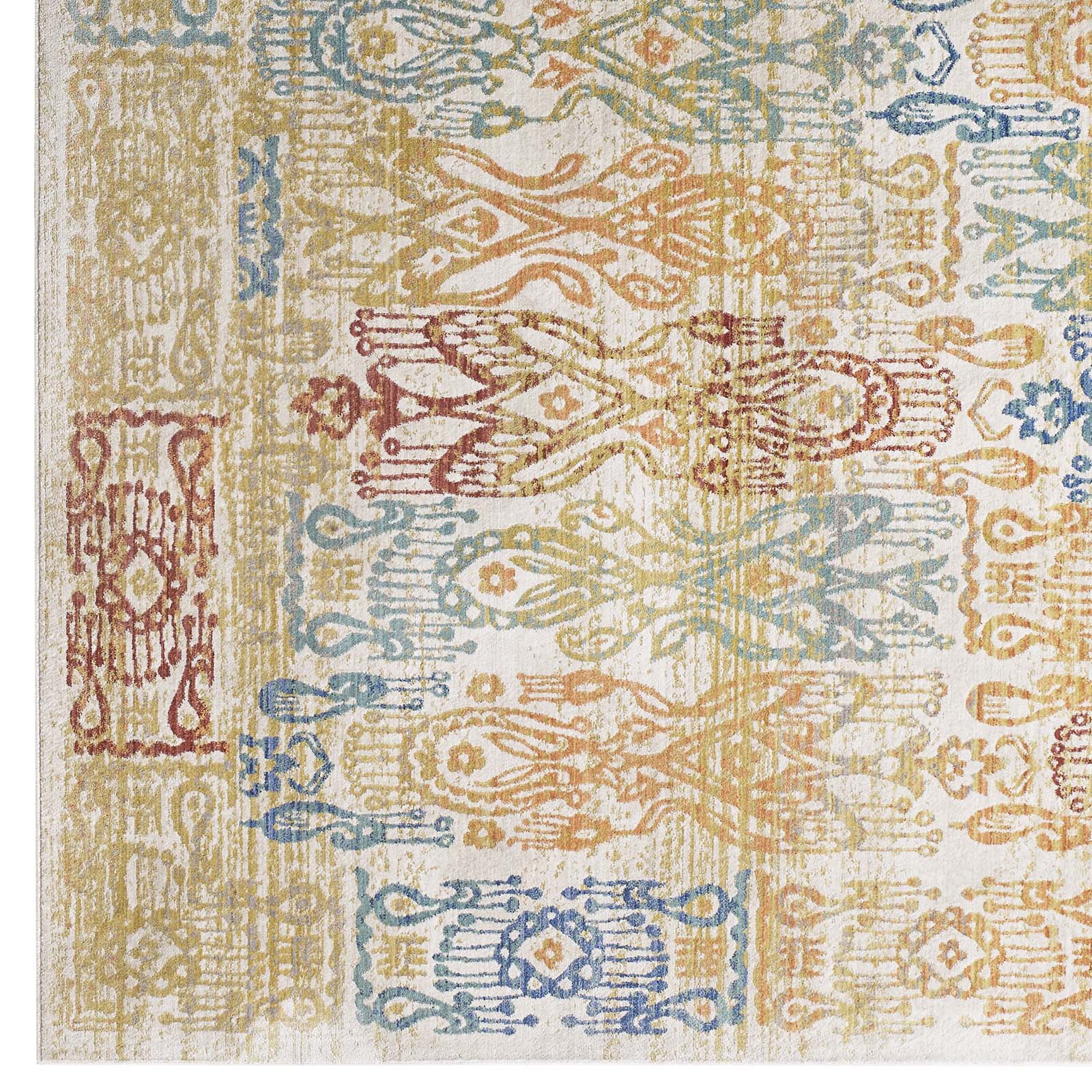 Solimar Distressed Southwestern Aztec 4x6 Area Rug-Indoor Area Rug-Modway-Wall2Wall Furnishings
