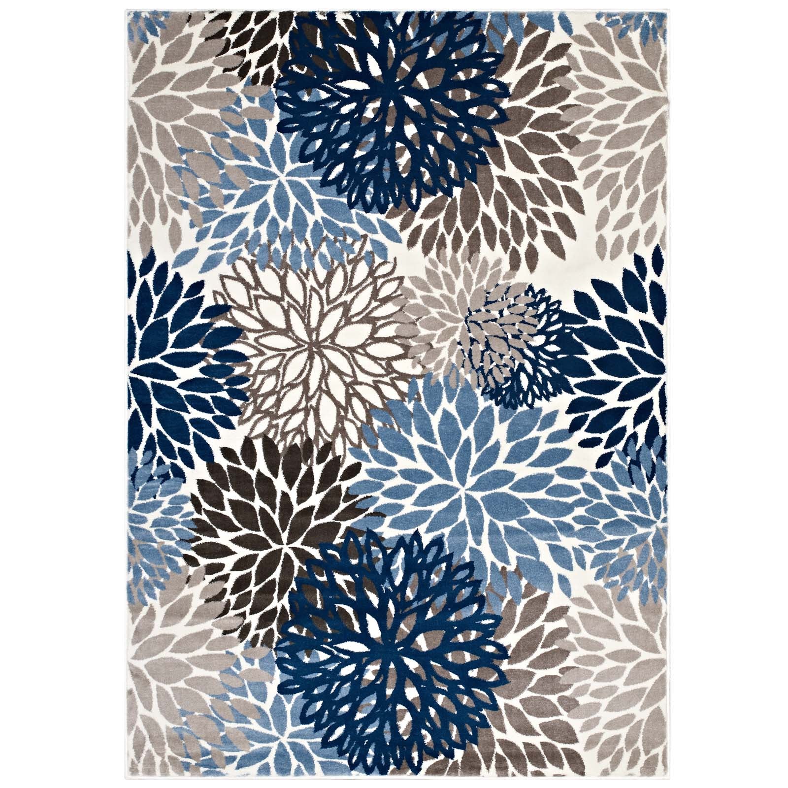 Calithea Vintage Classic Abstract Floral 4x6 Area Rug-Indoor Area Rug-Modway-Wall2Wall Furnishings