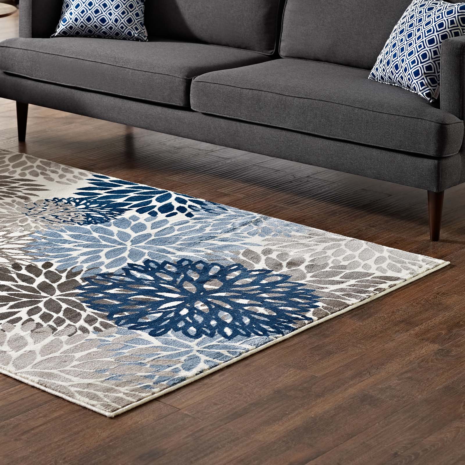 Calithea Vintage Classic Abstract Floral 4x6 Area Rug-Indoor Area Rug-Modway-Wall2Wall Furnishings