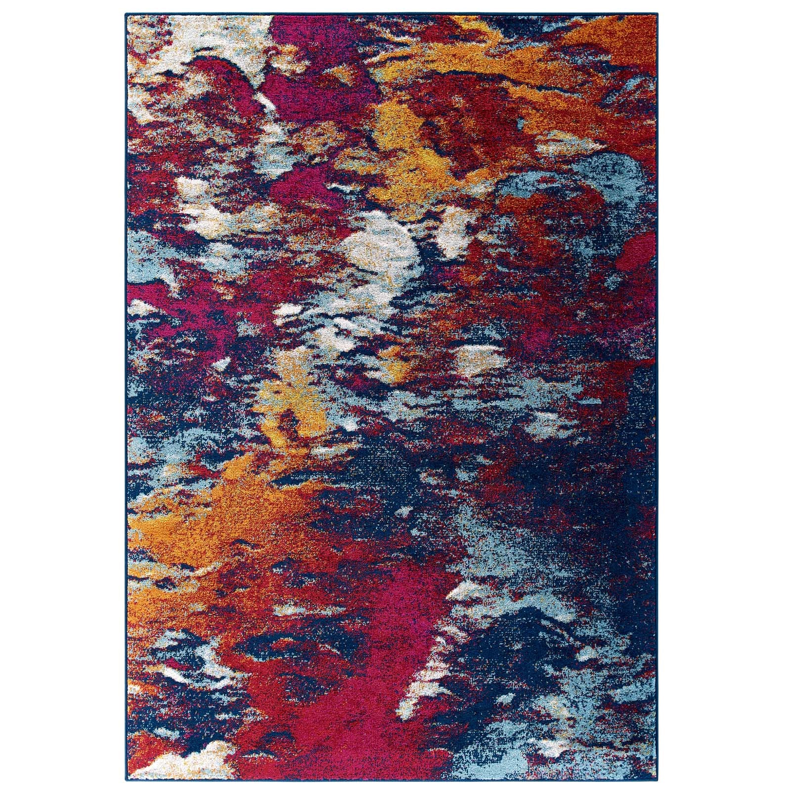 Entourage Foliage Contemporary Modern Abstract 5x8 Area Rug-Area Rug-Modway-Wall2Wall Furnishings