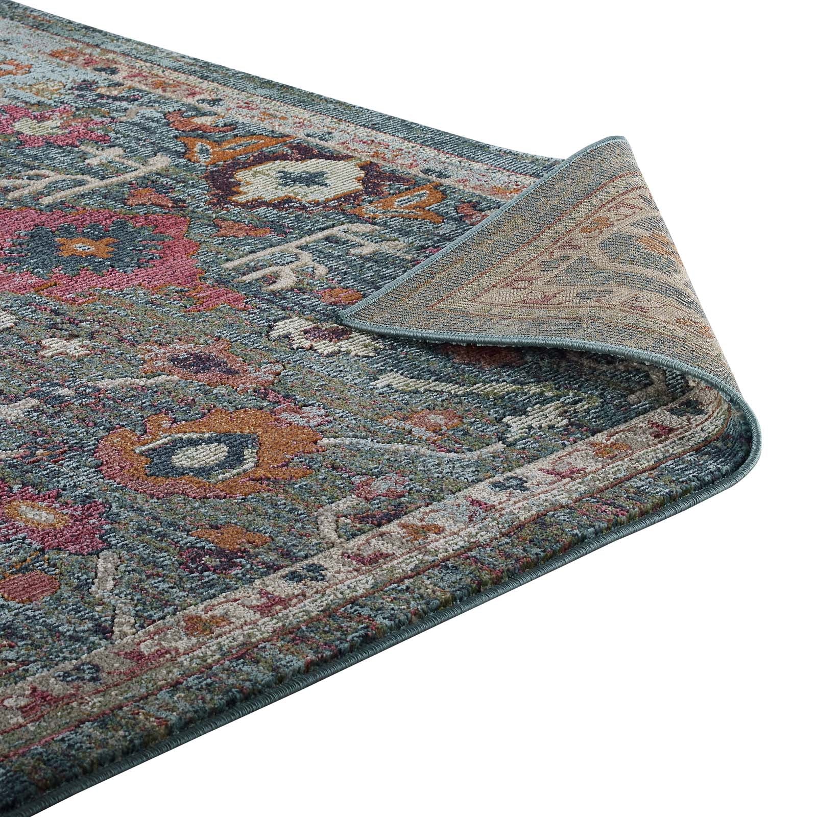 Tribute Every Distressed Vintage Floral 5x8 Area Rug-Area Rug-Modway-Wall2Wall Furnishings