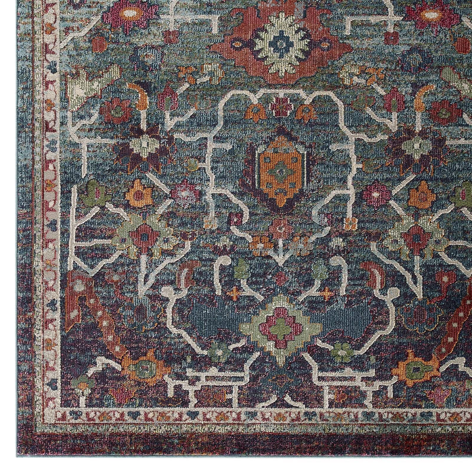 Tribute Every Distressed Vintage Floral 8x10 Area Rug-Area Rug-Modway-Wall2Wall Furnishings