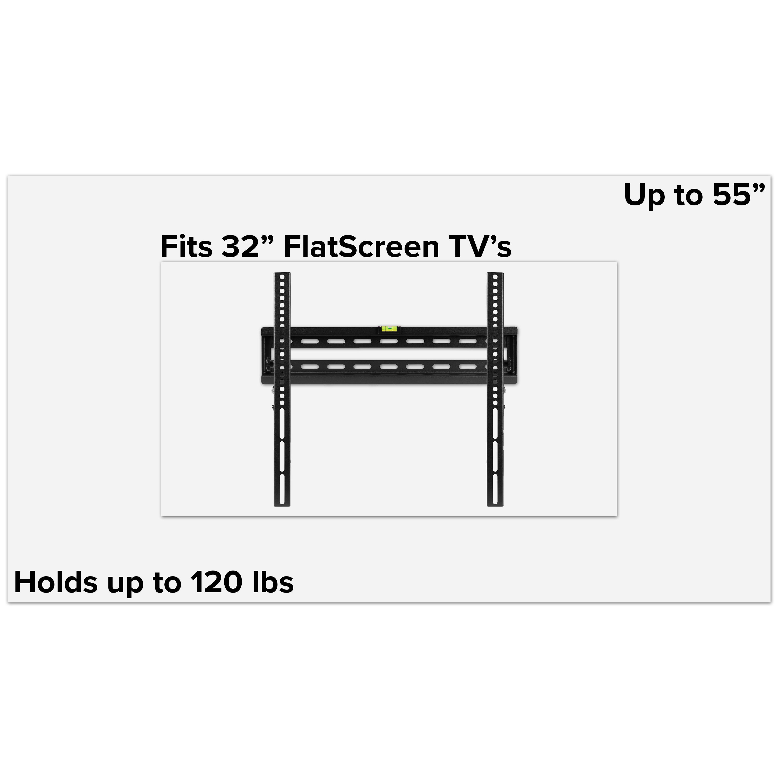 FLASH MOUNT Tilt TV Wall Mount with Built-In Level - Magnetic Quick Release Pendants - Fits most TV's 32"-55"-TV Mount-Flash Furniture-Wall2Wall Furnishings