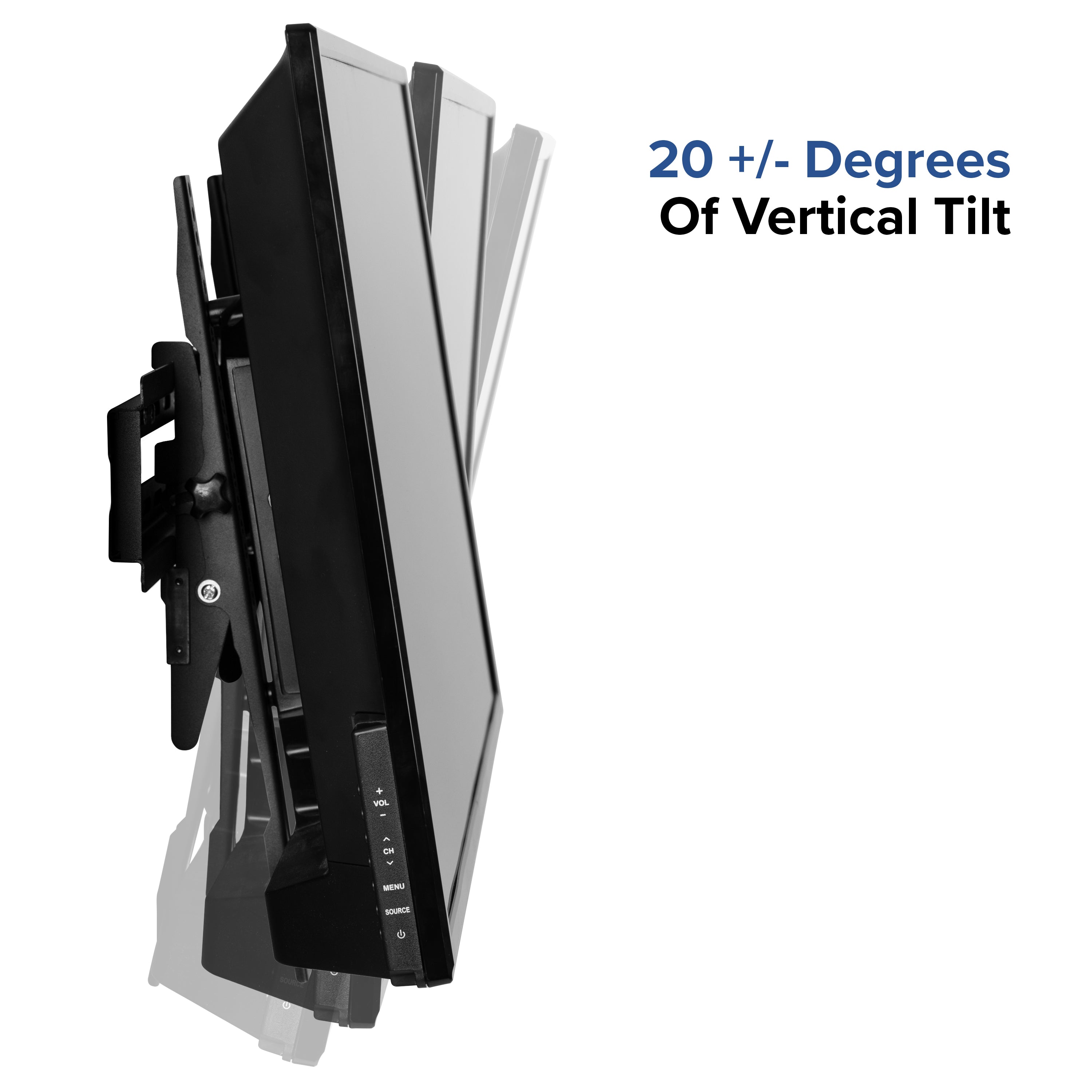 FLASH MOUNT Tilt TV Wall Mount with Built-In Level - Magnetic Quick Release Pendants - Fits most TV's 32"-55"-TV Mount-Flash Furniture-Wall2Wall Furnishings