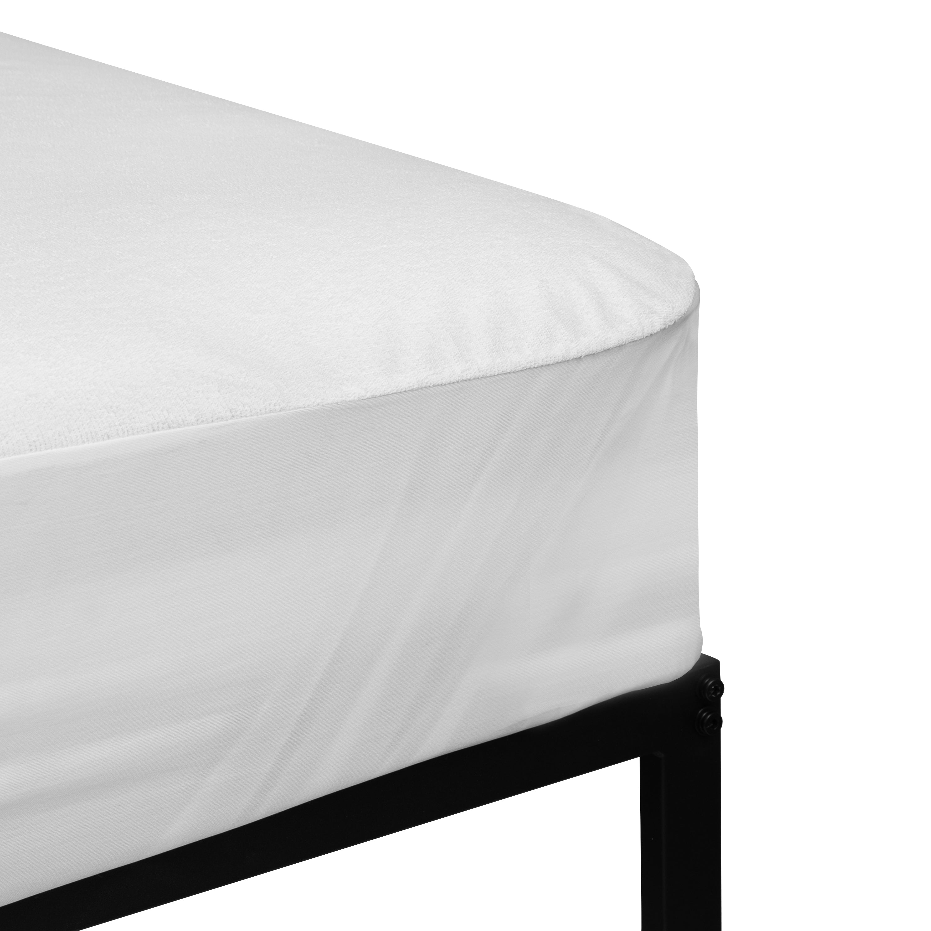 Capri Comfortable Sleep Premium Fitted 100% Waterproof-Hypoallergenic Vinyl Free Mattress Protector - Breathable Smooth Fabric Surface-Mattress Protector-Flash Furniture-Wall2Wall Furnishings
