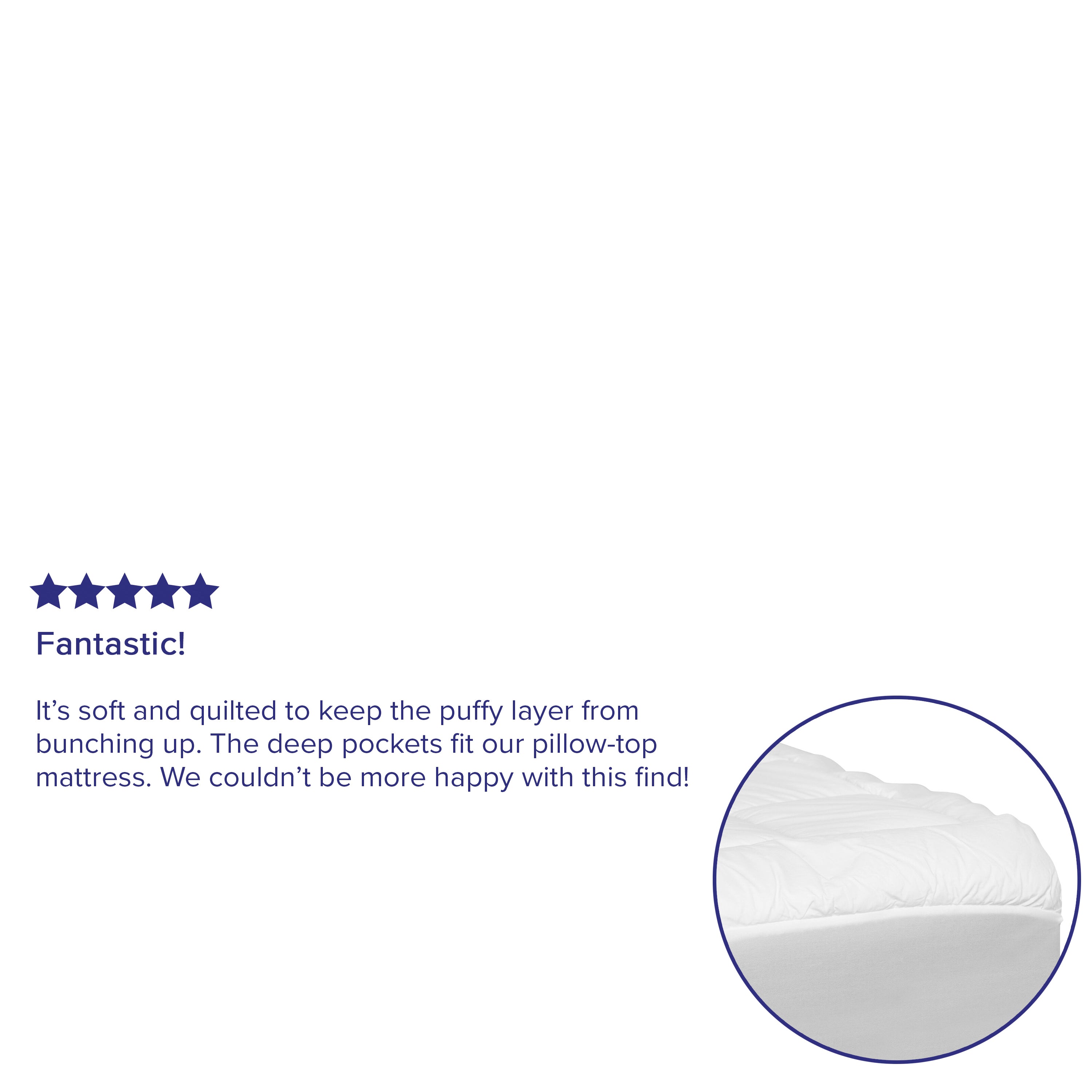 Capri Comfortable Sleep Mattress Pad - Cotton Top - Deep Pockets - Hypoallergenic-Mattress Pad Cover-Flash Furniture-Wall2Wall Furnishings