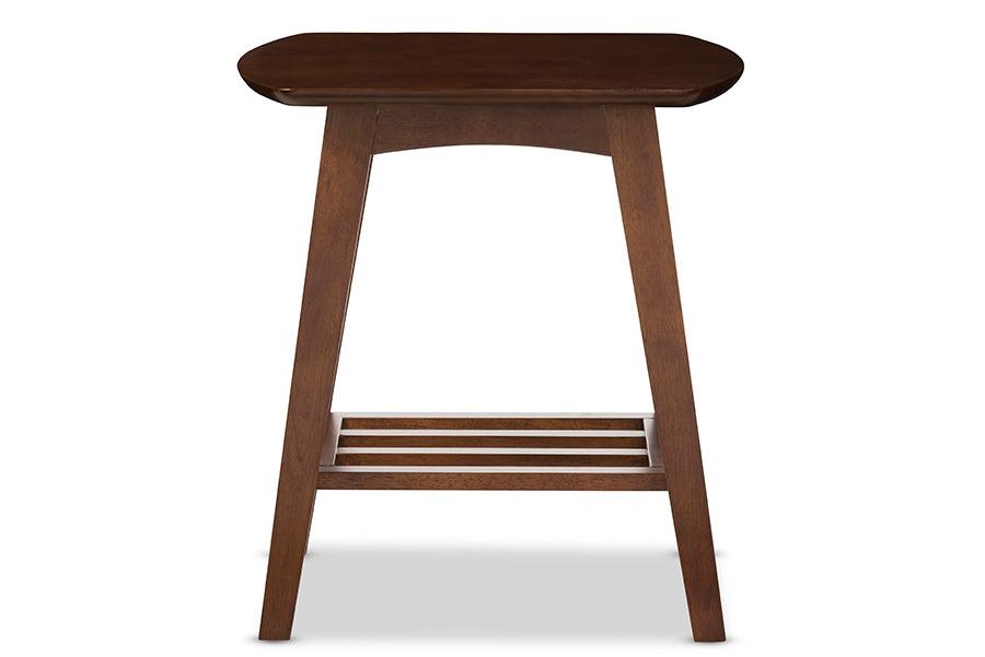 Sacramento Mid-century Modern Scandinavian Style Dark End Table