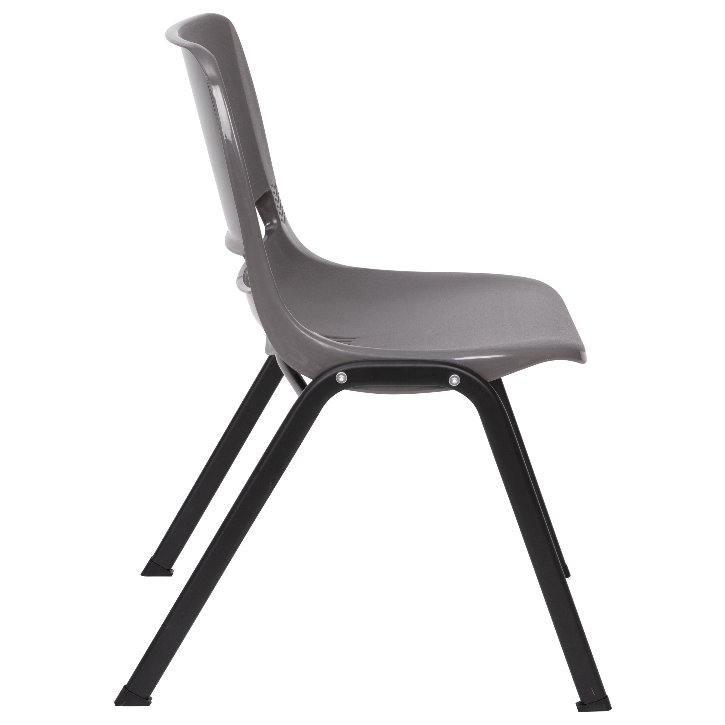 HERCULES Series 661 lb. Capacity Ergonomic Shell Stack Chair with 16'' Seat Height-Plastic Stack Chair-Flash Furniture-Wall2Wall Furnishings