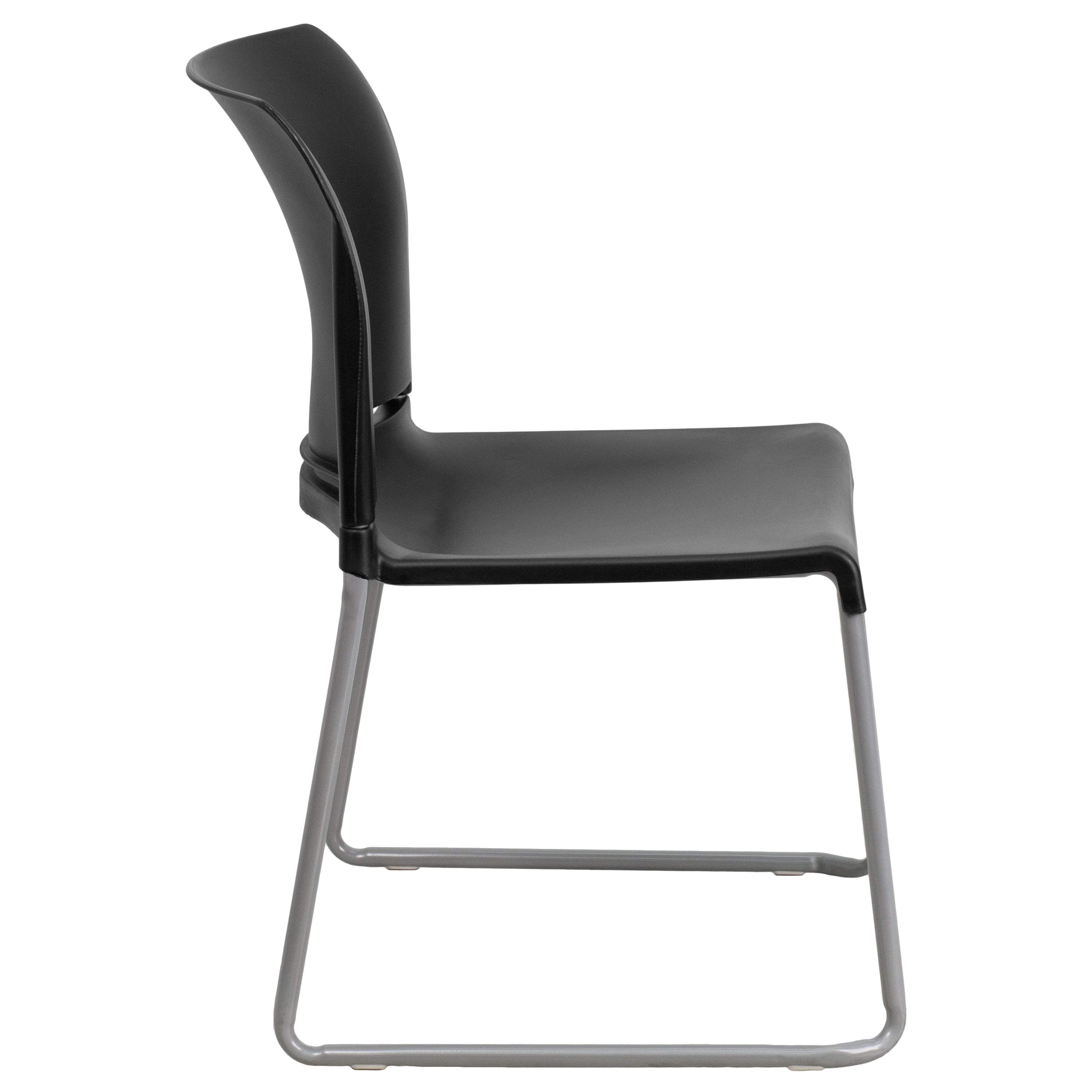HERCULES Series 880 lb. Capacity Full Back Contoured Stack Chair with Powder Coated Sled Base-Plastic Stack Chair-Flash Furniture-Wall2Wall Furnishings